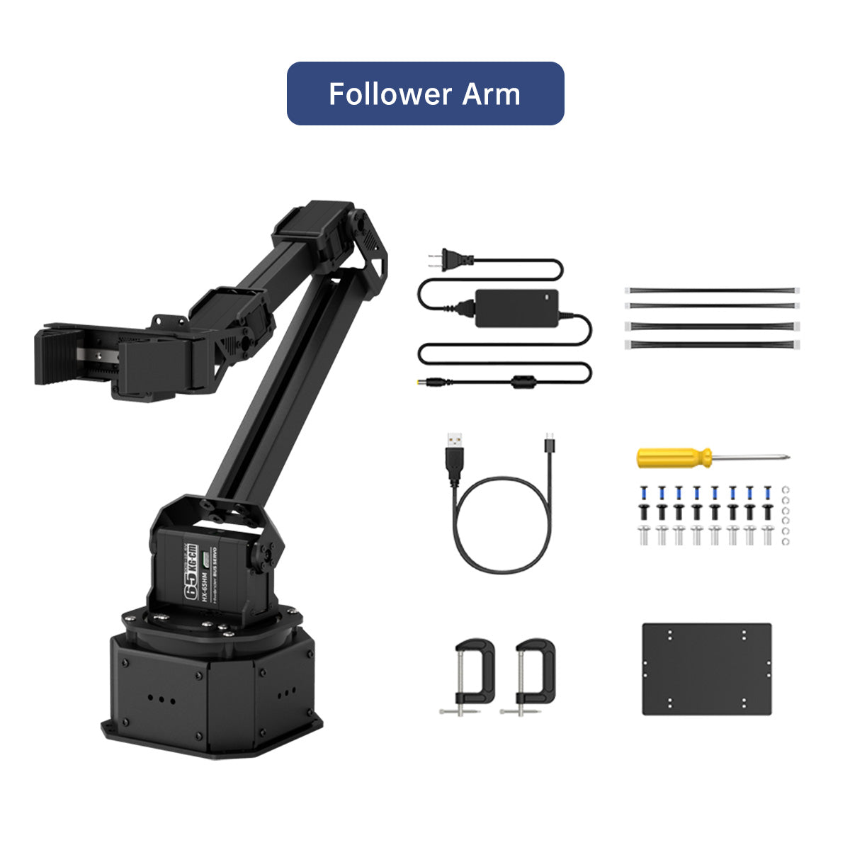 Hiwonder NexArm LeRobot Open-Source 6-Axis Robotic Arm for Embodied AI, Imitation Learning, and ESP32 Development