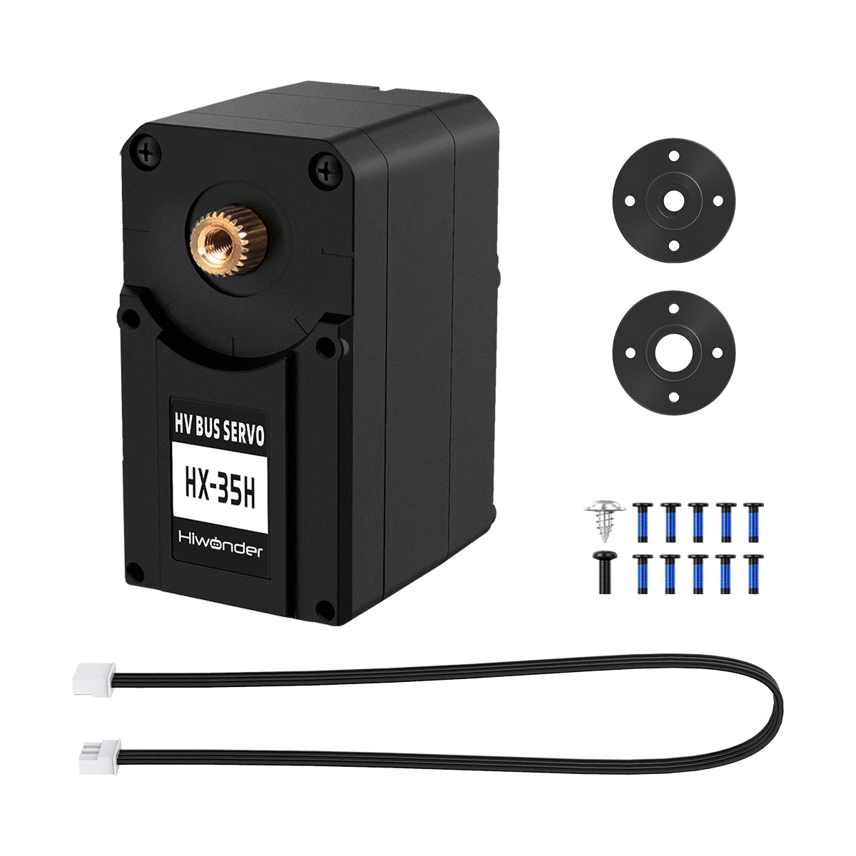 Hiwonder HX-35H Serial Bus High Voltage Servo with Double Shaft, 35KG Strong Torque and Data Feedback Function