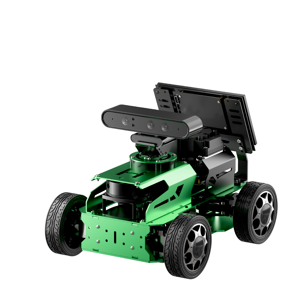 Hiwonder JetAcker AI Robot Kit – NVIDIA Jetson-Powered ROS1/ROS2 Educational Coding Robot with multimodal AI model (ChatGPT), Voice Control, AI Vision Interaction & SLAM