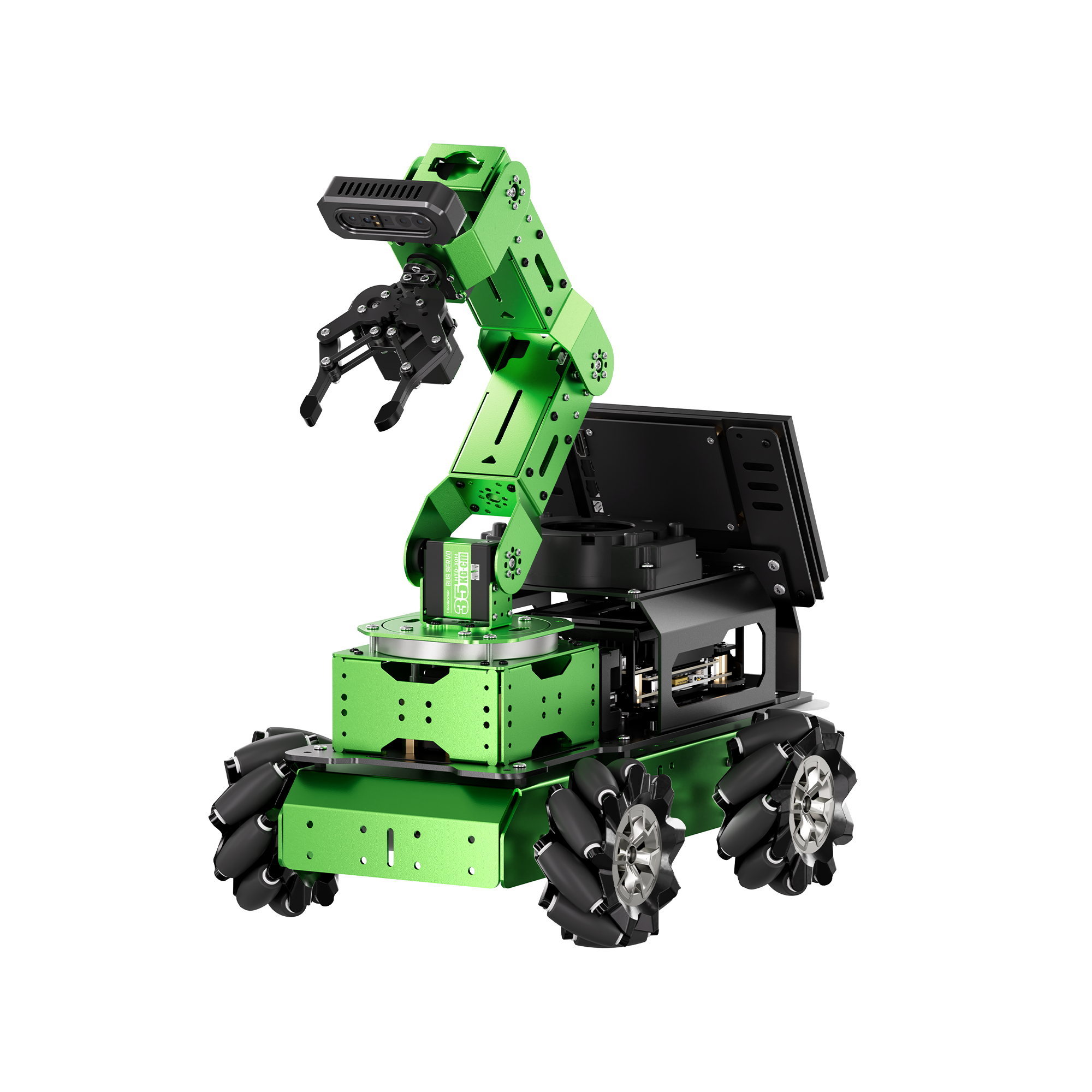 Hiwonder JetArm Pro ROS1 ROS2 3D Vision Robot, with Multimodal AI Model (ChatGPT), AI Voice and Vision Interaction, Support Chassis, Sliding Rail, Conveyor Belt Add-on