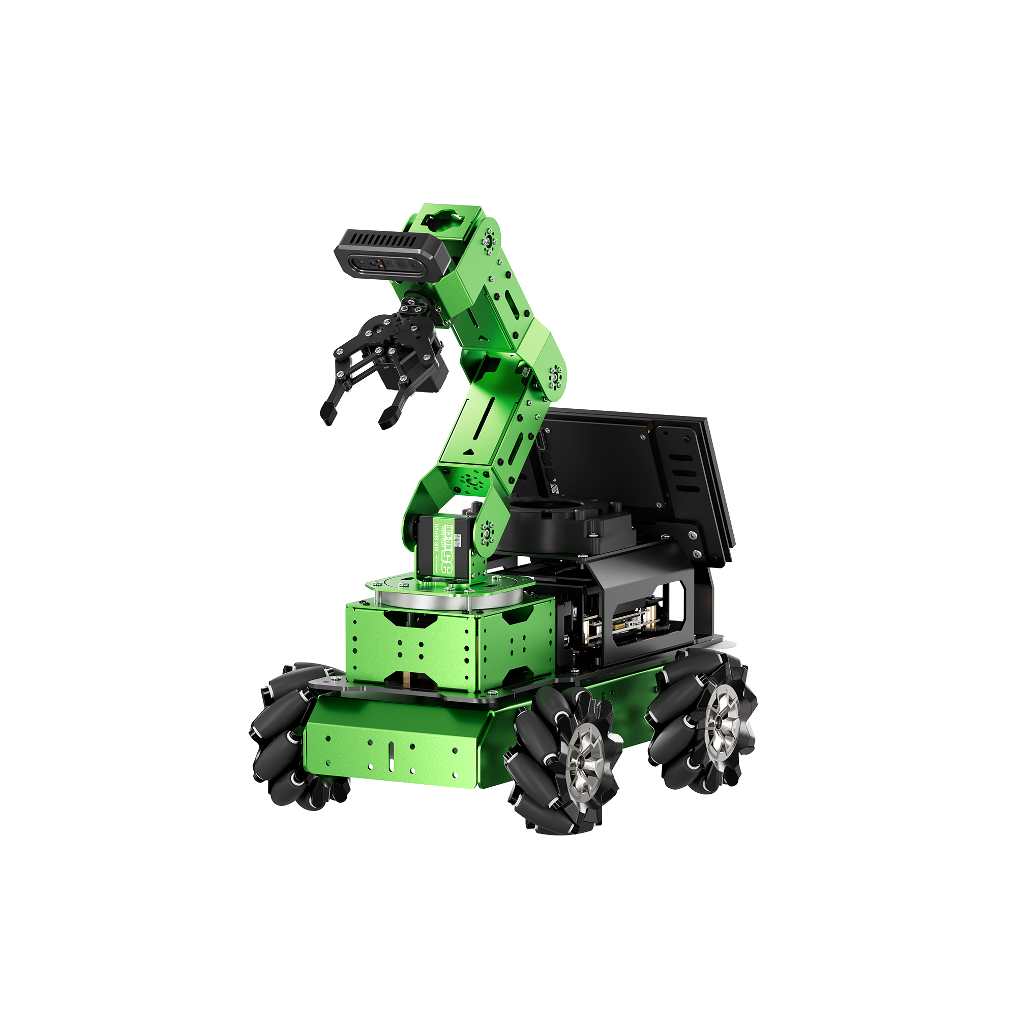 Hiwonder JetArm Pro ROS1 ROS2 3D Vision Robot, with Multimodal AI Model (ChatGPT), AI Voice and Vision Interaction, Support Chassis, Sliding Rail, Conveyor Belt Add-on