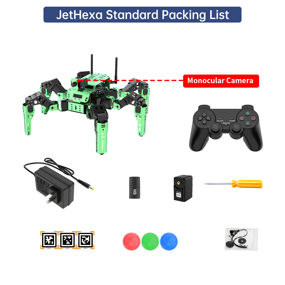 Hiwonder JetHexa ROS Hexapod Robot Kit Powered by Jetson Nano with Lidar Depth Camera Support SLAM Mapping and Navigation