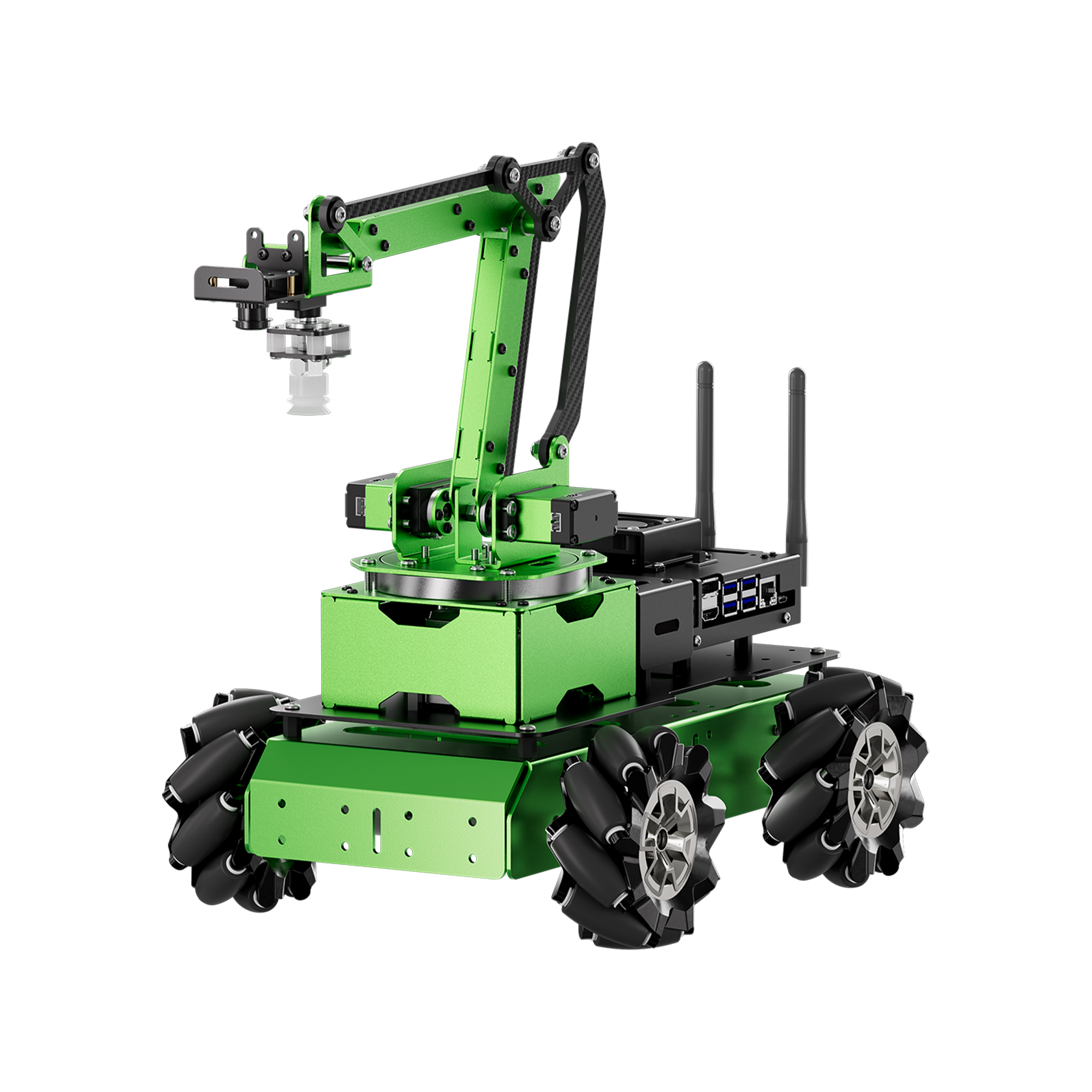 Hiwonder JetMax Pro JETSON NANO Robot Arm with Mecanum Wheel Chassis/ Electric Sliding Rail Support ROS Python