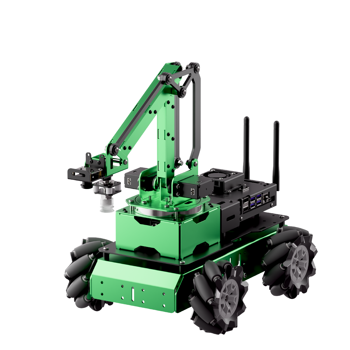 Hiwonder JetMax Pro JETSON NANO Robot Arm with Mecanum Wheel Chassis/ Electric Sliding Rail Support ROS Python