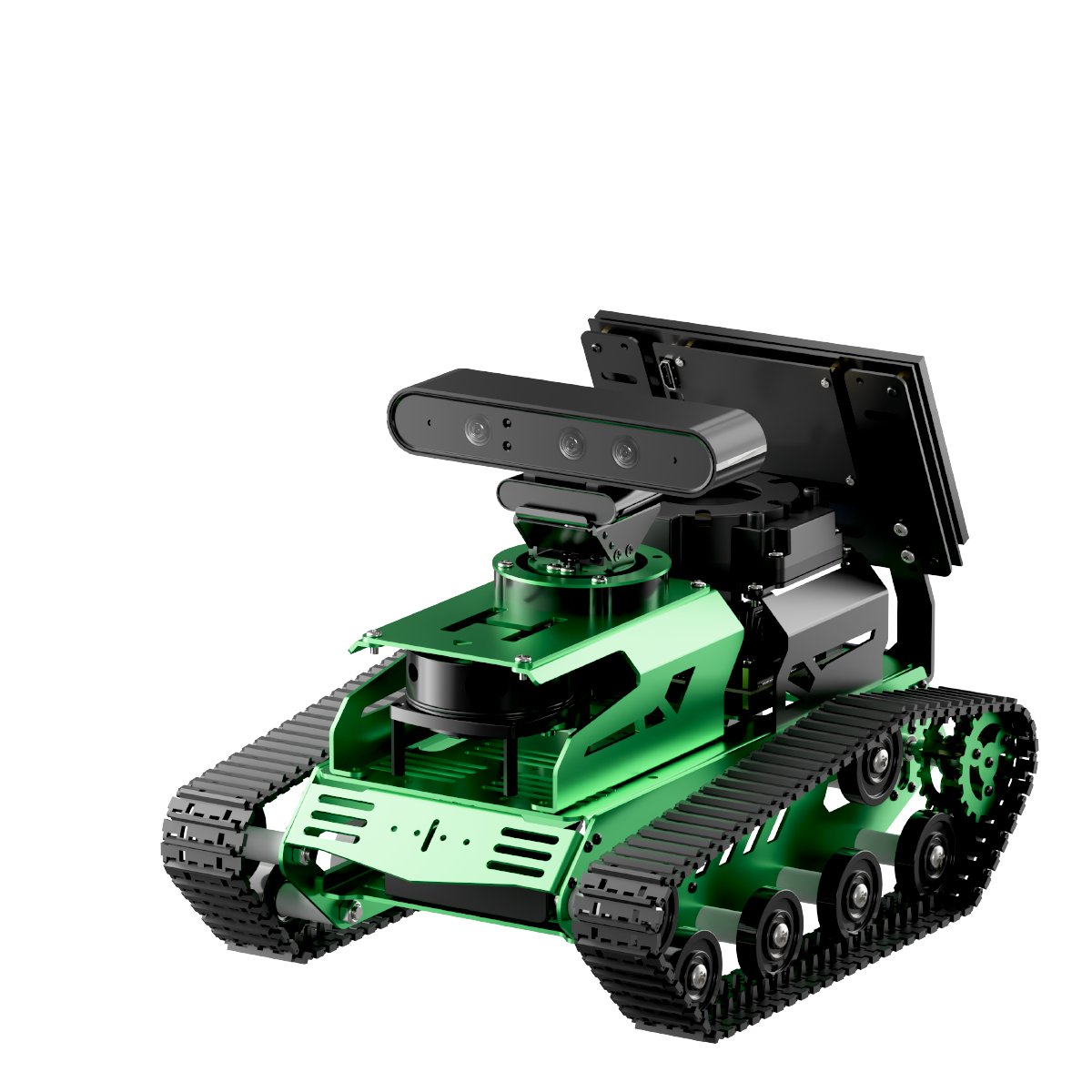 Hiwonder JetTank ROS Robot Tank Powered by Jetson Nano with Lidar Depth Camera Touch Screen, Support SLAM Mapping and Navigation