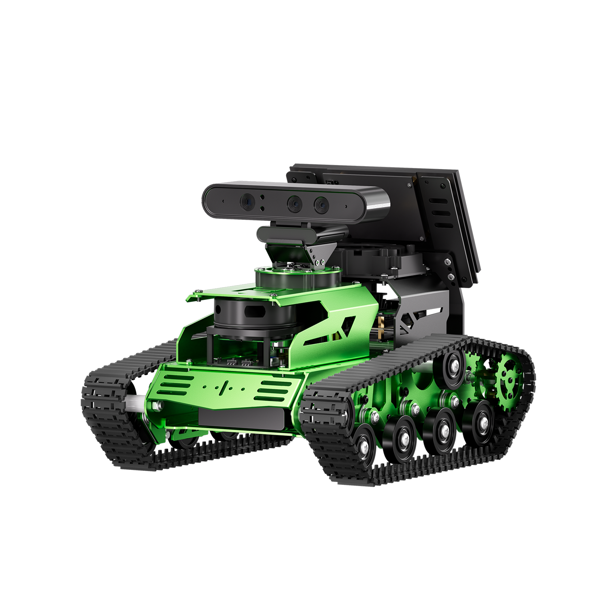 Hiwonder JetTank ROS Robot Tank Powered by Jetson Nano with Lidar Depth Camera Touch Screen, Support SLAM Mapping and Navigation