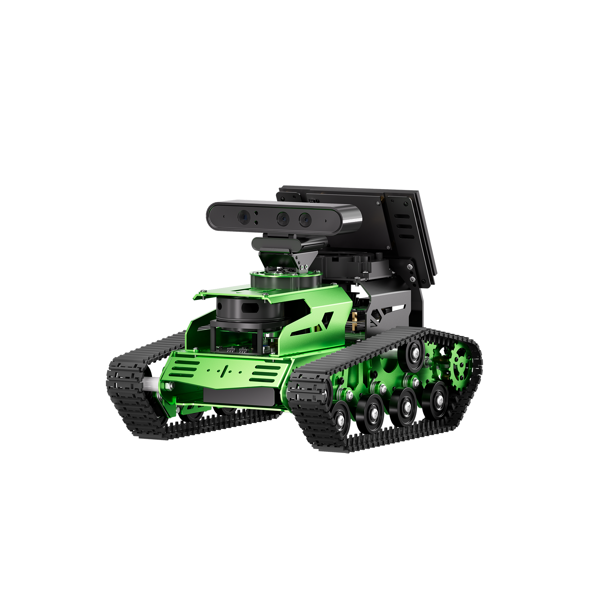 Hiwonder JetTank ROS Robot Tank Powered by Jetson Nano with Lidar Depth Camera Touch Screen, Support SLAM Mapping and Navigation