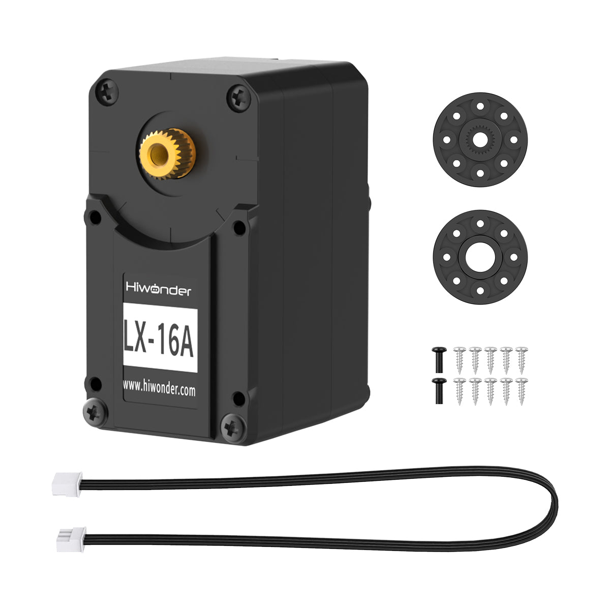 Hiwonder LX-16A Full Metal Gear Serial Bus Servo with Real-Time Feedback Function for RC Robot( Control Angle 240)