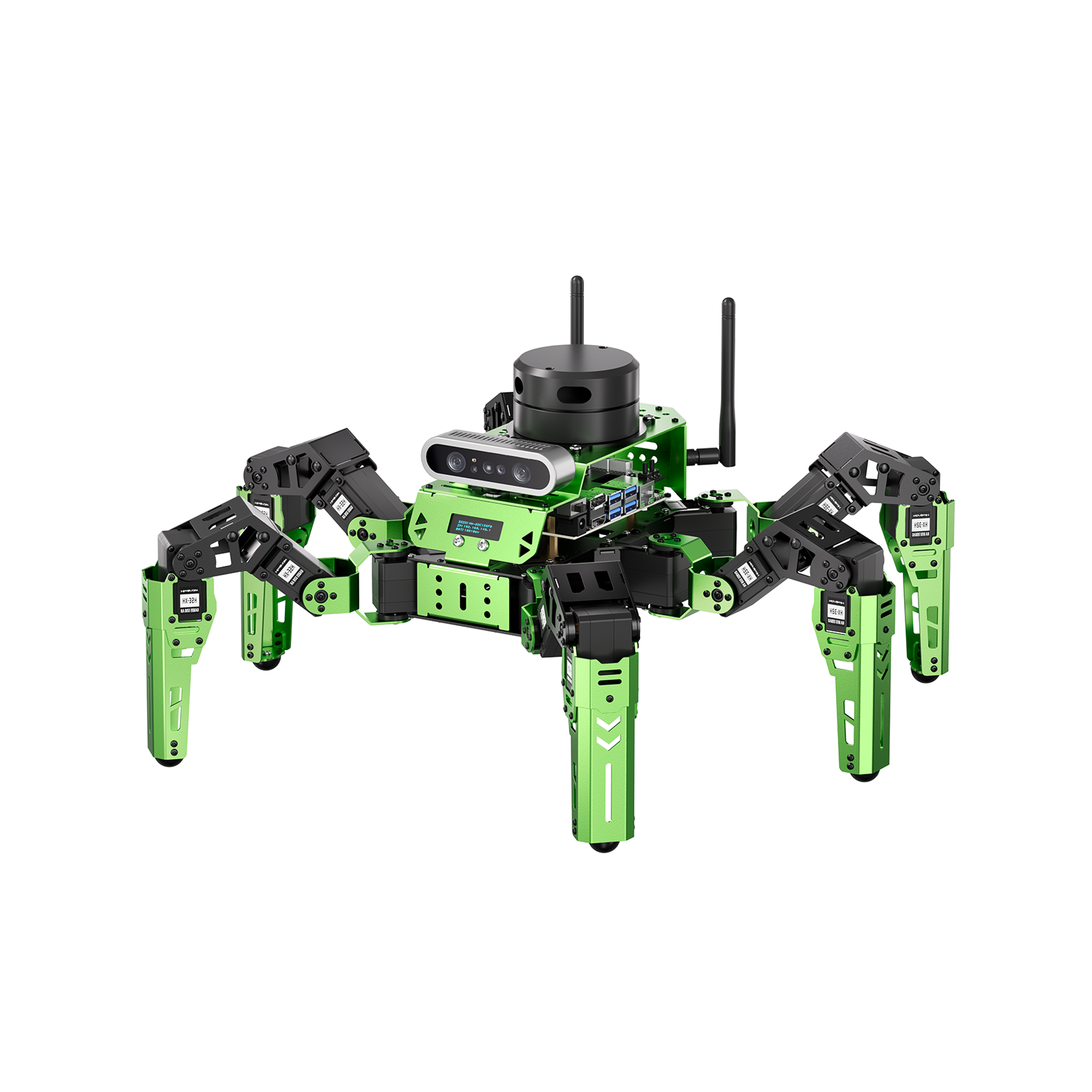 Hiwonder JetHexa ROS Hexapod Robot Kit Powered by Jetson Nano with Lidar Depth Camera Support SLAM Mapping and Navigation