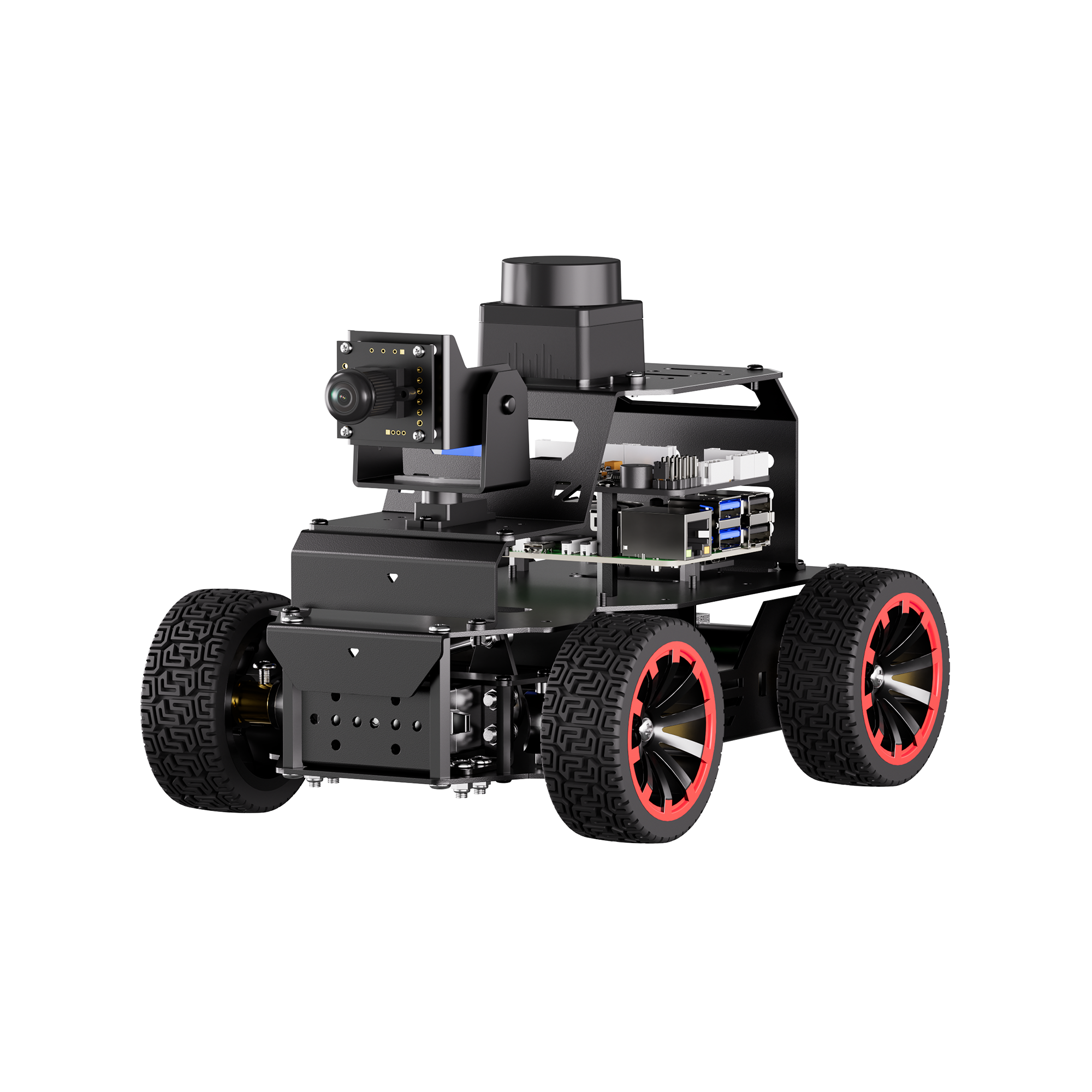 Hiwonder MentorPi A1 Raspberry Pi 5 Robot Car, Ackerman Chassis 2DOF Monocular Camera ROS2-HUMBLE Support SLAM and Autonomous Driving