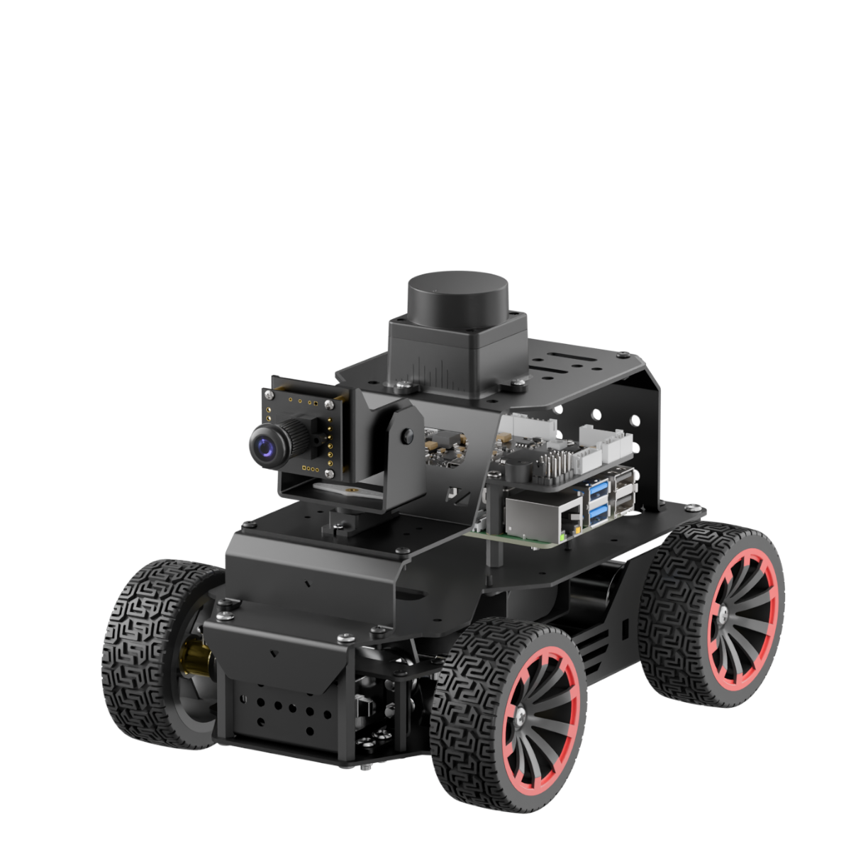 Hiwonder MentorPi A1 Raspberry Pi 5 Robot Car, Ackerman Chassis 2DOF Monocular Camera ROS2-HUMBLE Support SLAM and Autonomous Driving