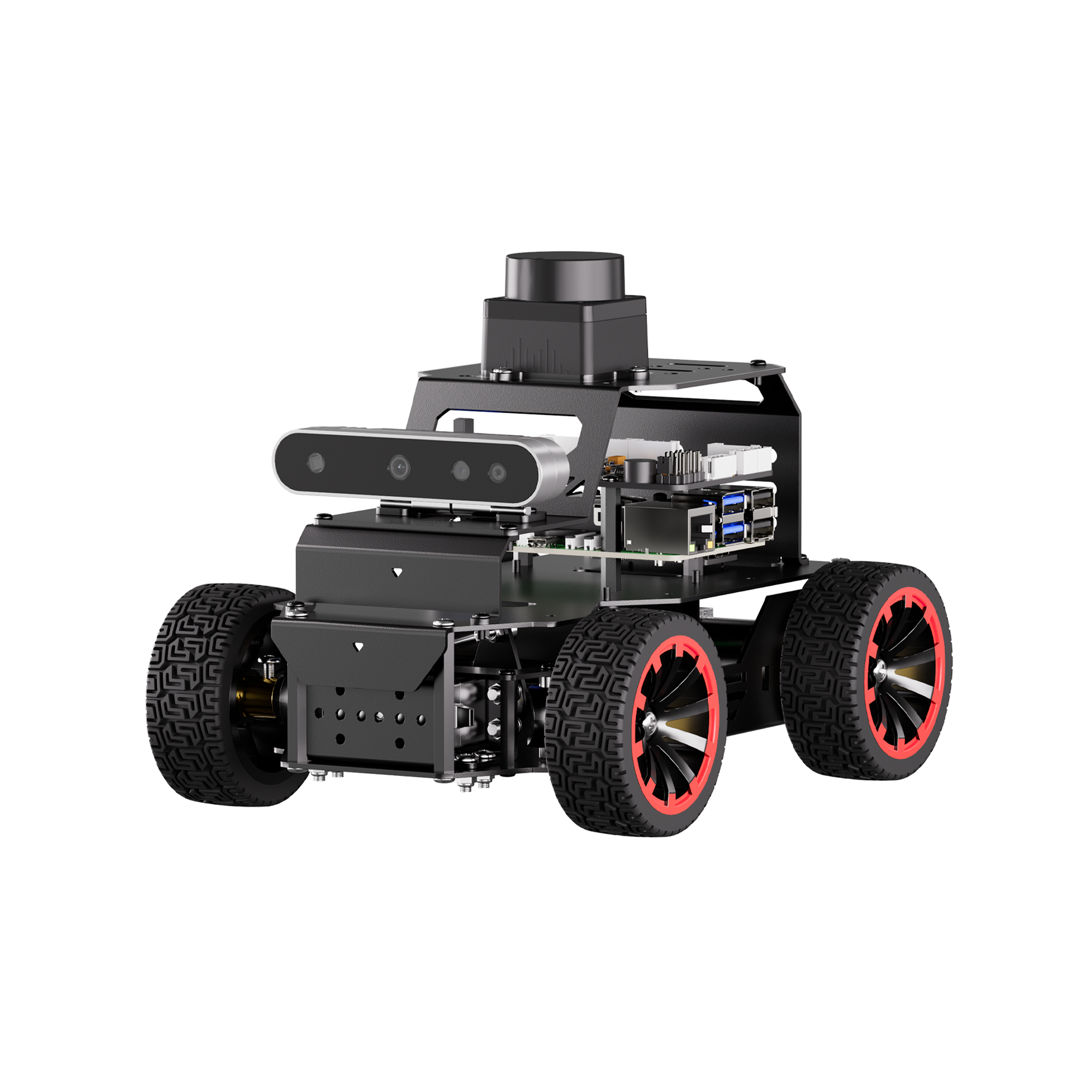 Hiwonder MentorPi A1 Raspberry Pi Robot Car – Ackerman Chassis, ROS2 AI Coding Robot with Large AI model ChatGPT, SLAM and Autonomous Driving