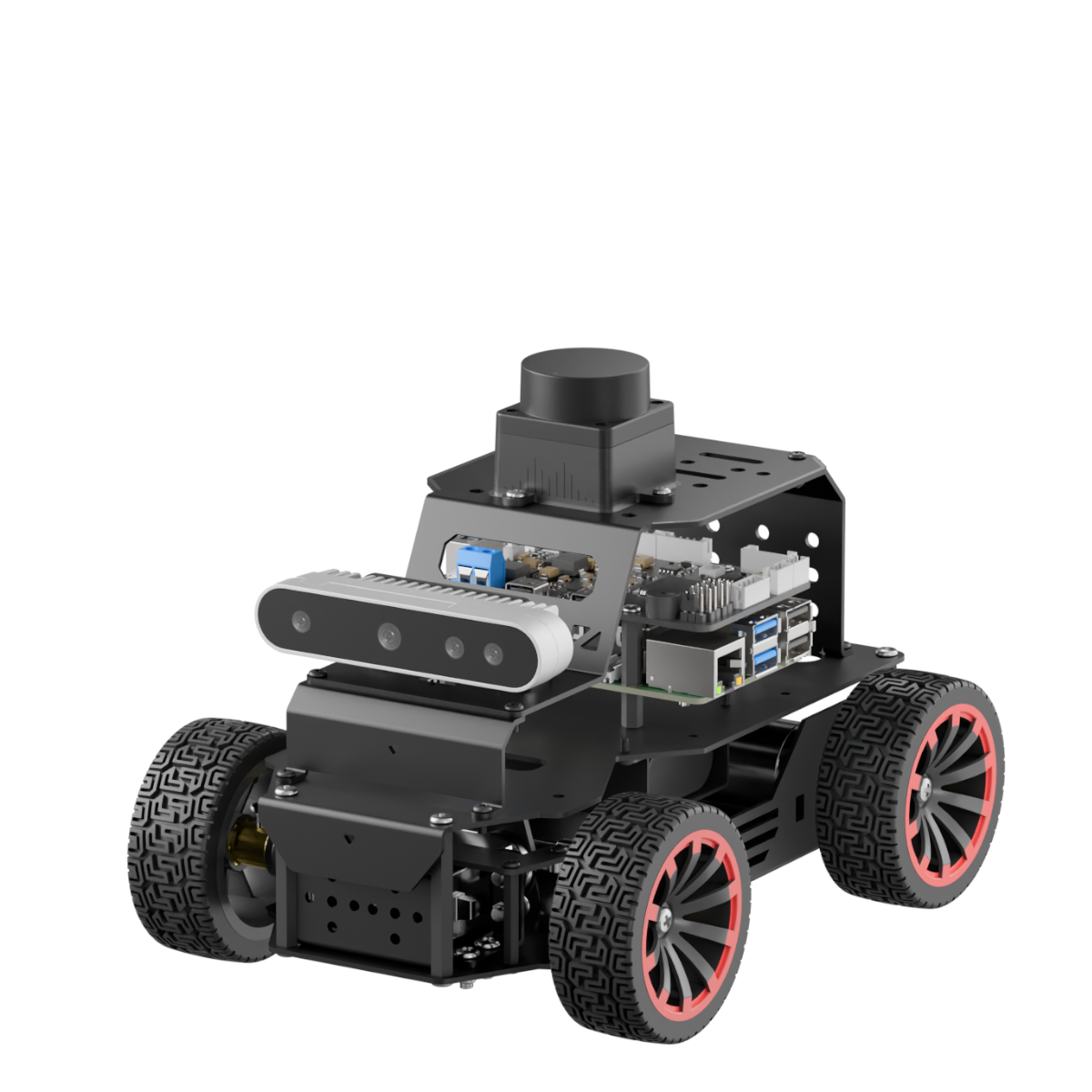Hiwonder MentorPi A1 Raspberry Pi Robot Car – Ackerman Chassis, ROS2 AI Coding Robot with Large AI model ChatGPT, SLAM and Autonomous Driving