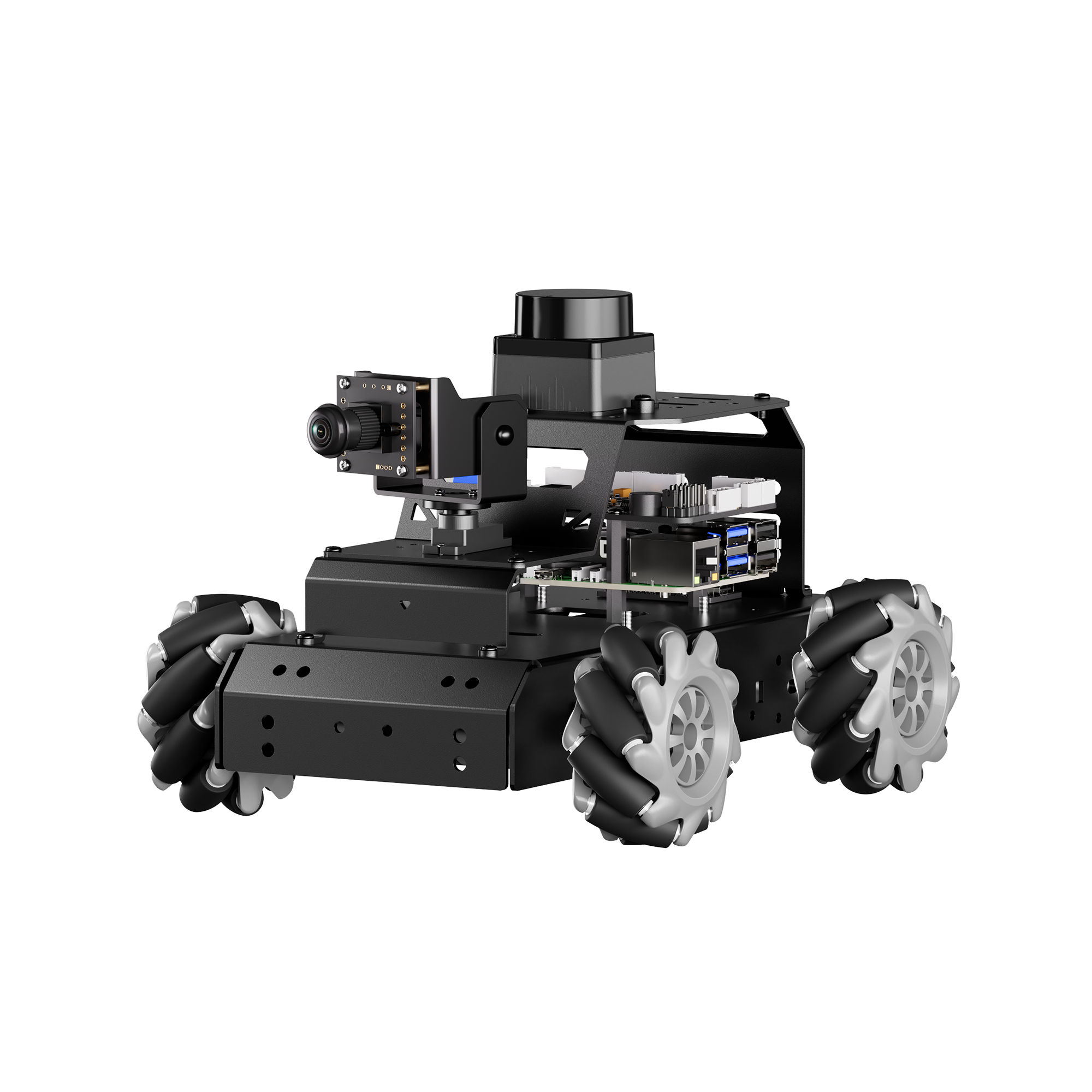 Hiwonder LanderPi Raspberry Pi Robot Car with AI Vision Robotic Arm, S