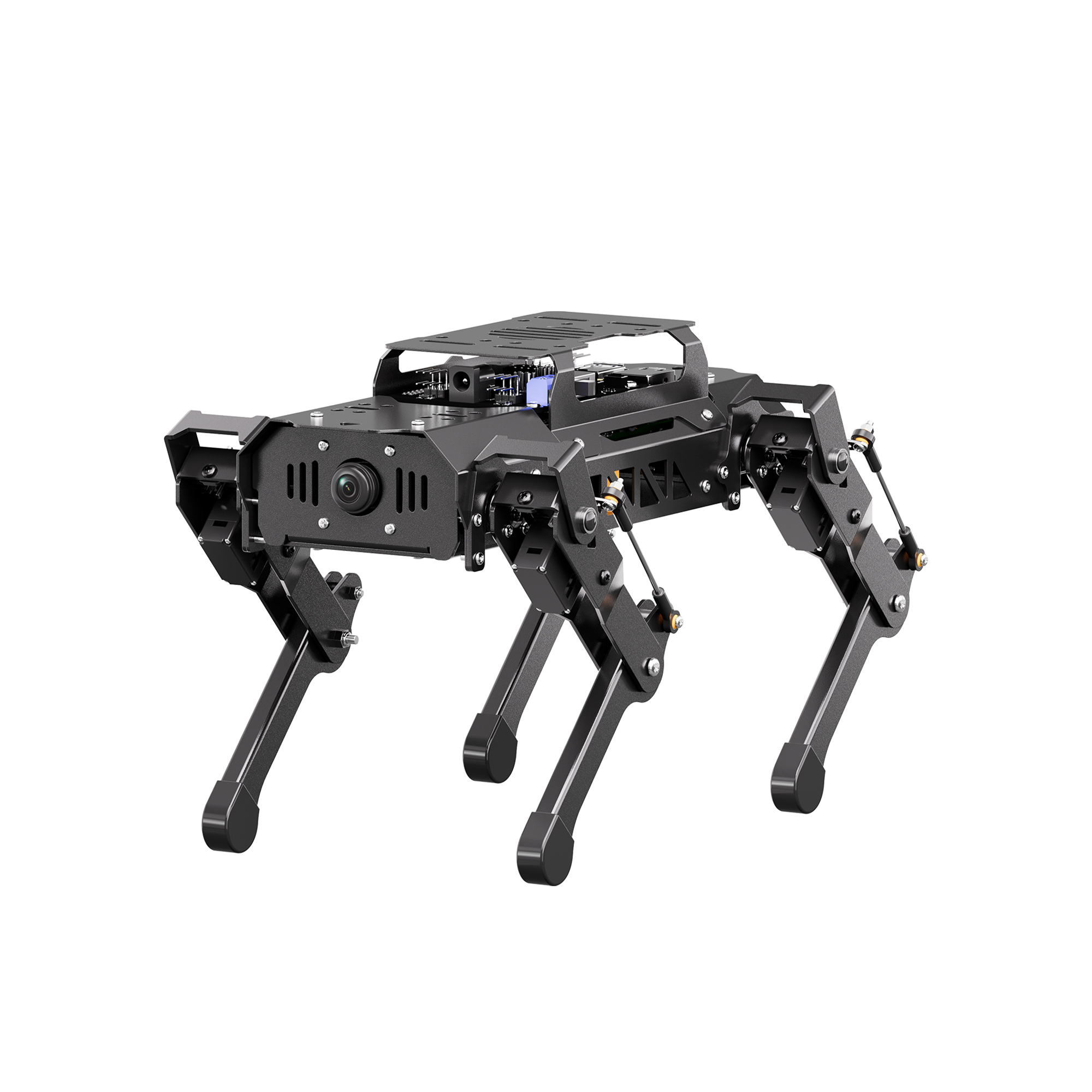 Hiwonder PuppyPi ROS Quadruped Robot with Raspberry Pi, Integrated with Large AI Model (ChatGPT), Supports AI Vision, Voice Interaction, LiDAR, and Robotic Arm Attachment