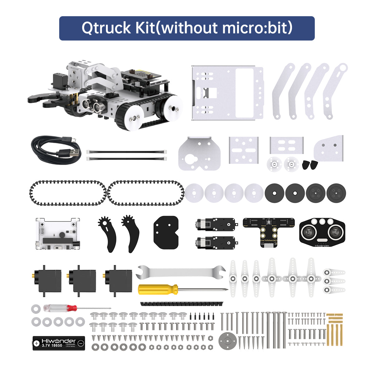 Qtruck Programmable Educational Robot: Hiwonder micro:bit Series Robot with Various Forms