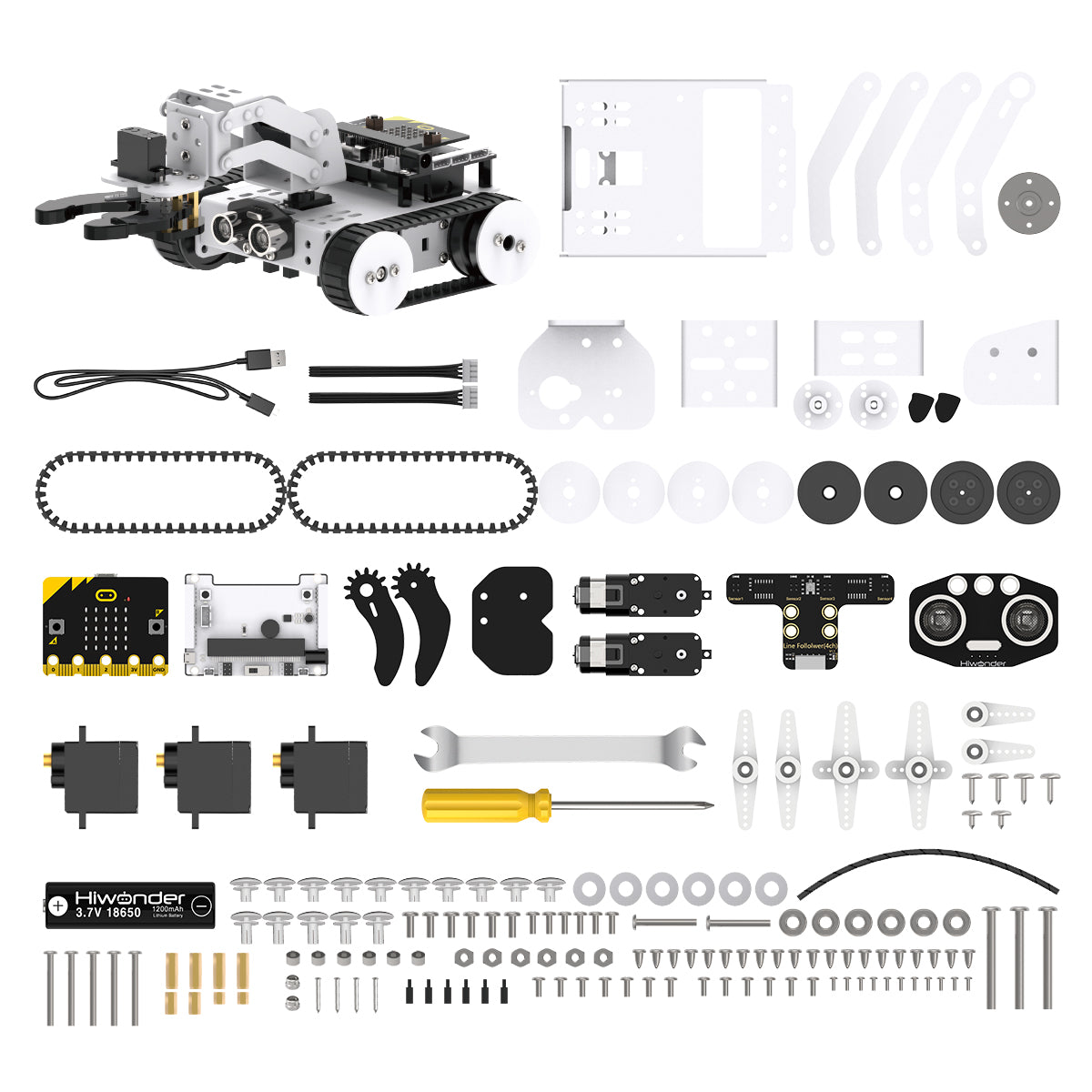 Qtruck Programmable Educational Robot: Hiwonder micro:bit Series Robot with Various Forms
