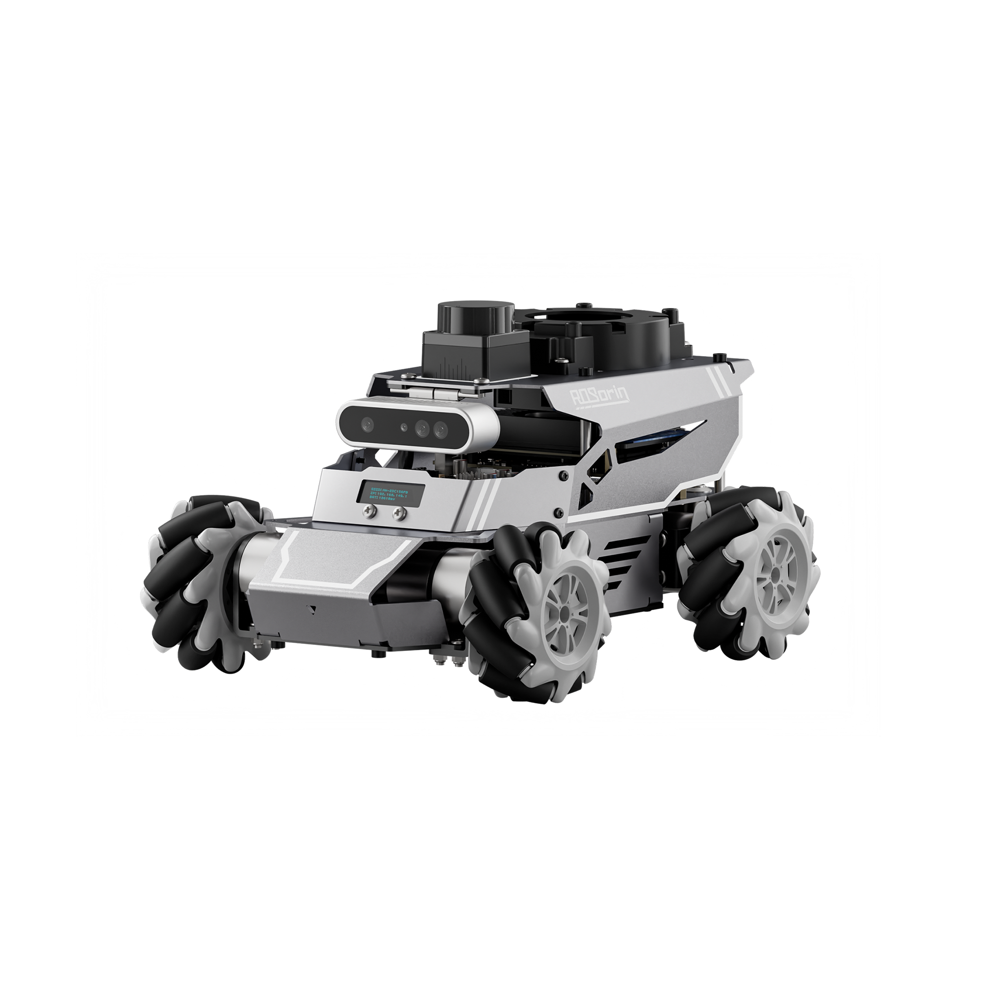 Hiwonder ROSOrin ROS2 Smart Car, Multimodal Large AI Model ChatGPT / Gemini / Grok / Llama, SLAM Navigation Programming, Mecanum Wheels Robot