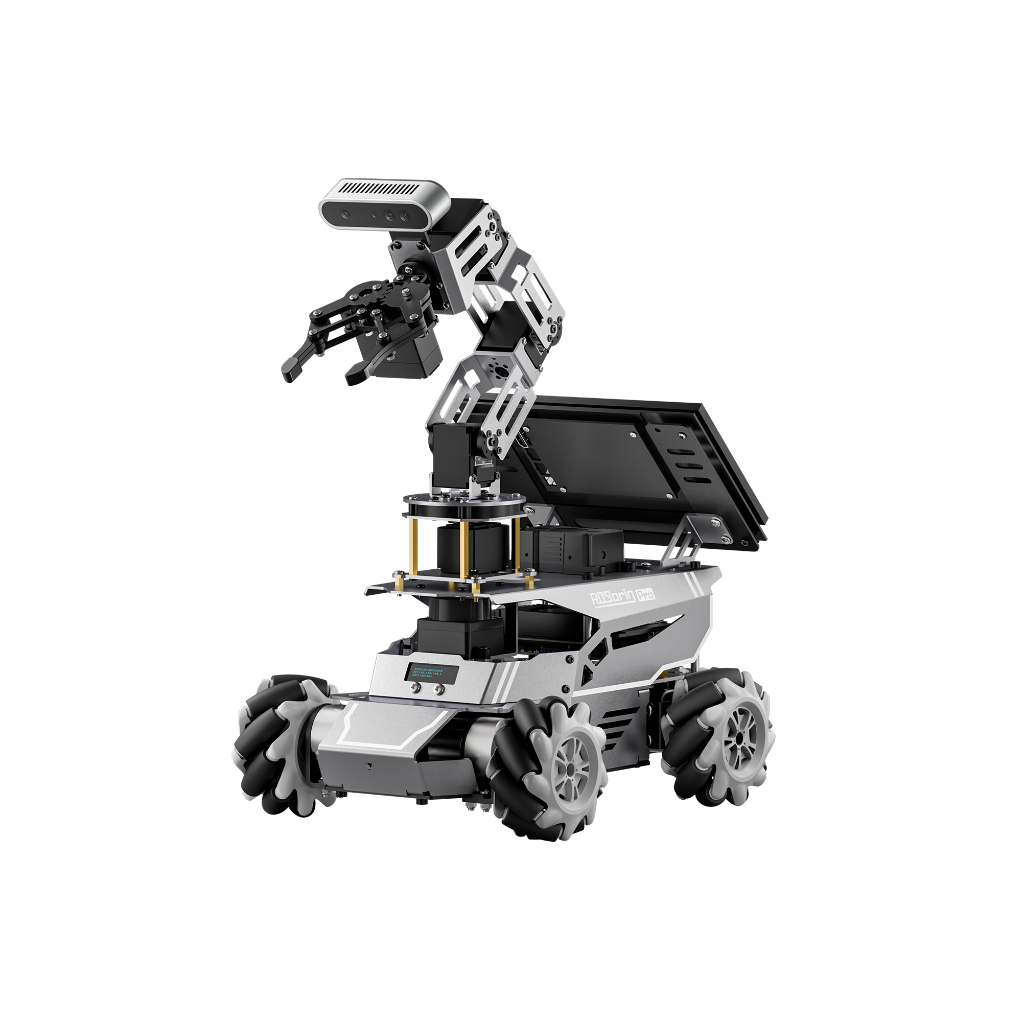 Hiwonder ROSOrin Pro ROS2 Smart Car with Jetson/Raspberry Pi, Multimodal Large AI Models & OpenClaw, 3D Vision, SLAM Mapping & Navigation, Robotic Arm