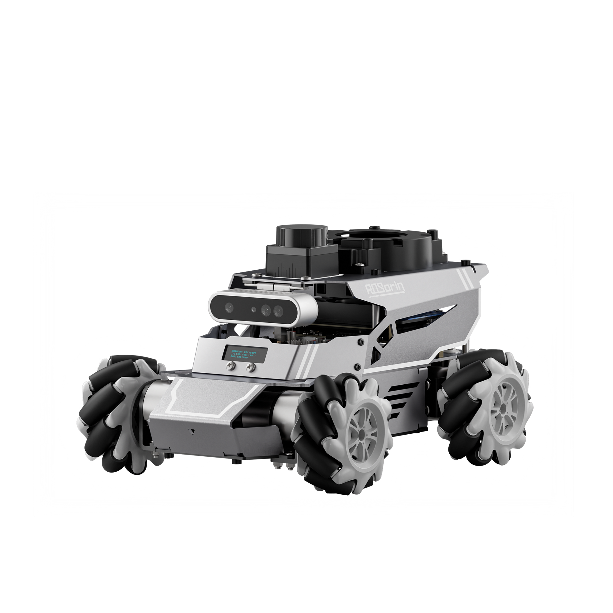 Hiwonder ROSOrin ROS2 Smart Car, Multimodal Large AI Model ChatGPT / Gemini / Grok / Llama, SLAM Navigation Programming, Mecanum Wheels Robot