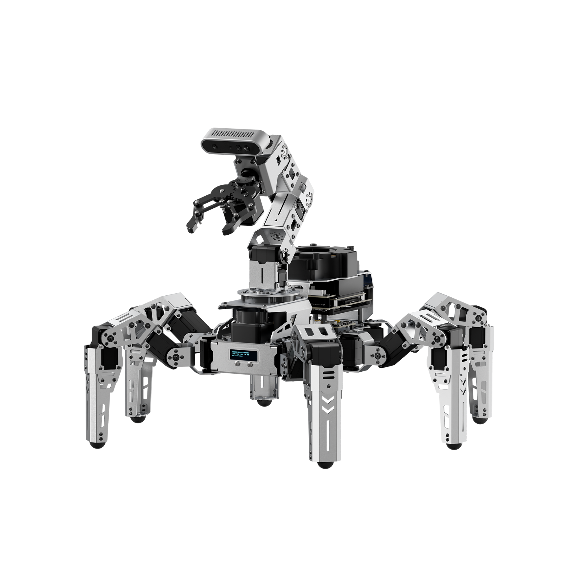 ROSpider ROS2 Hexapod Robot with Jetson/Raspberry Pi, Multimodal Large AI Models, ChatGPT, 3D Vision, SLAM Mapping & Navigation