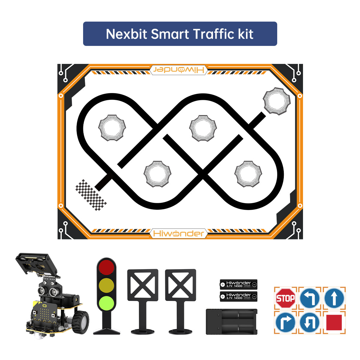 AI Vision Robot Nexbit, micro:bit Programming Educational Robot, Support WonderCam Smart Vision Module