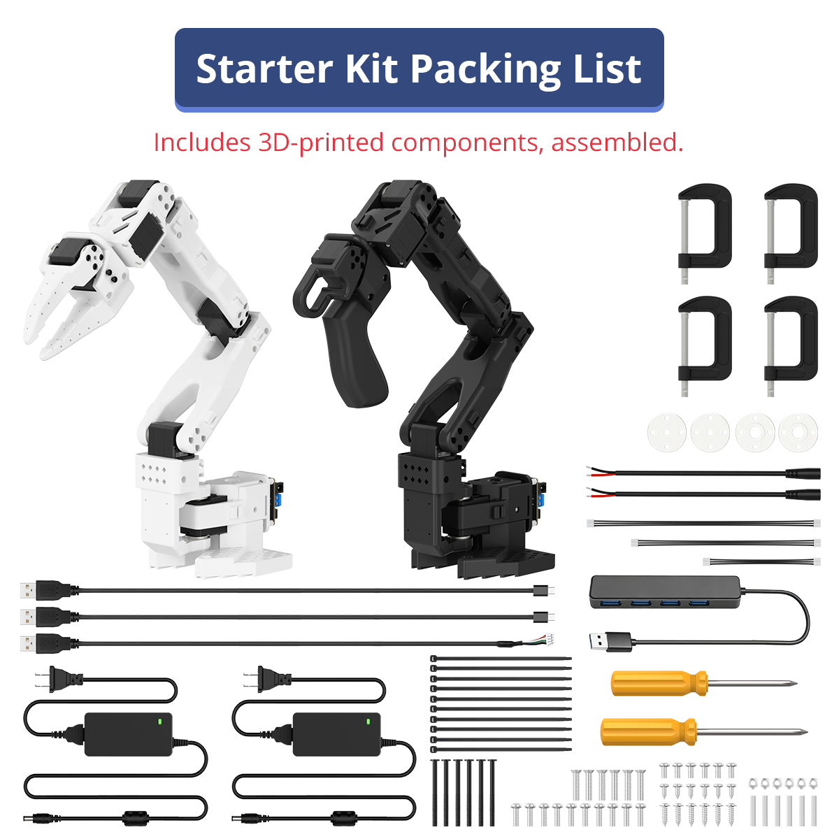 Hiwonder LeRobot SO-ARM101 Open-Source 6-Axis Robotic Arm with AI Vision & AI Recognition for Embodied Intelligence Programming