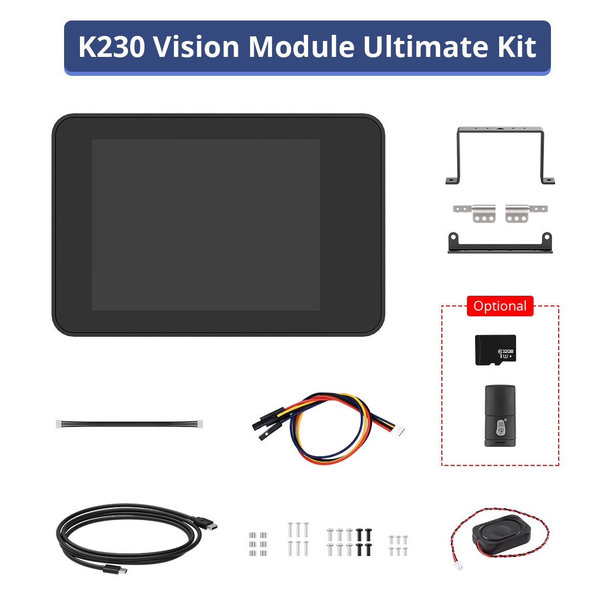 Hiwonder WonderMK K230 Vision Module 6TOPS Equivalent AI Performance, Large Model Development Board with CanMV Camera