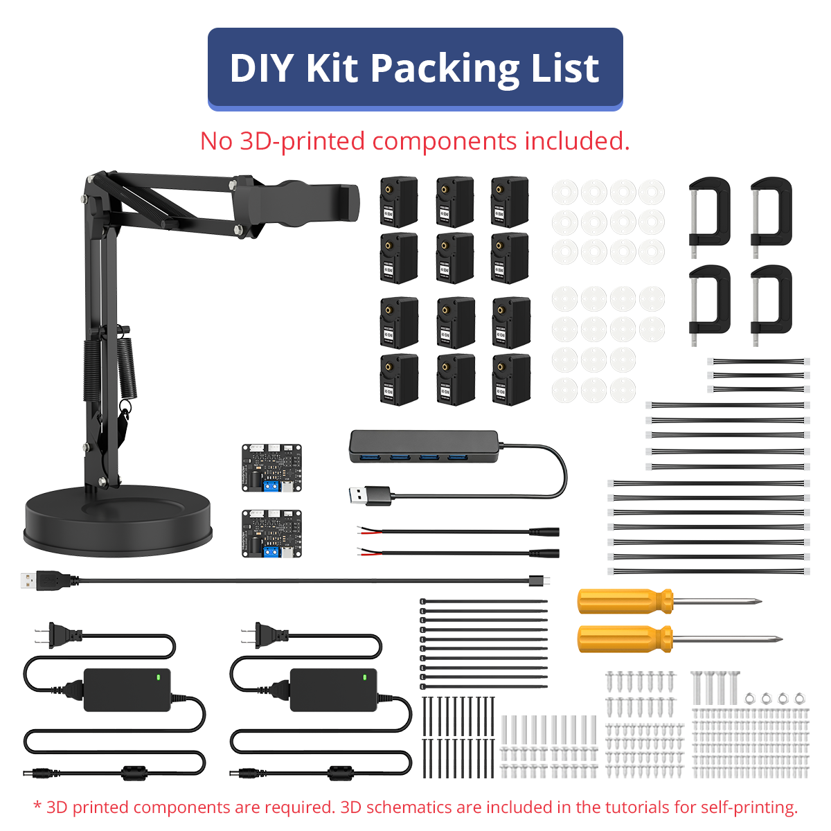 Hiwonder LeRobot SO-ARM101 Open-Source 6-Axis Robotic Arm with AI Vision & AI Recognition for Embodied Intelligence Programming