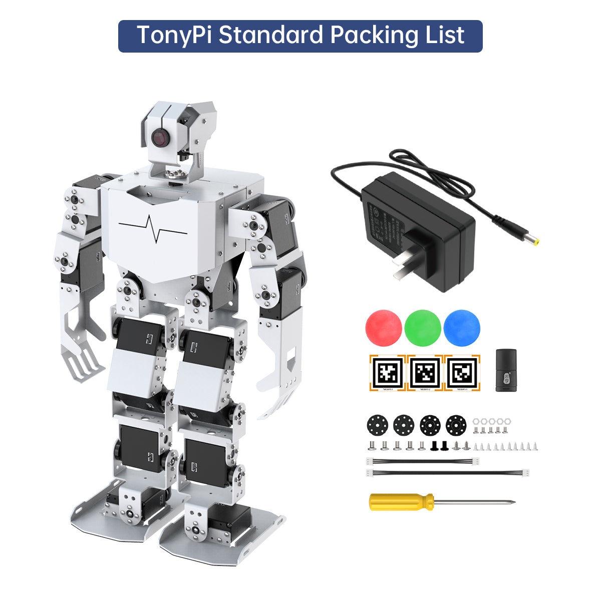 TonyPi Hiwonder AI Intelligent Vision Humanoid Robot Powered by Raspberry Pi 5