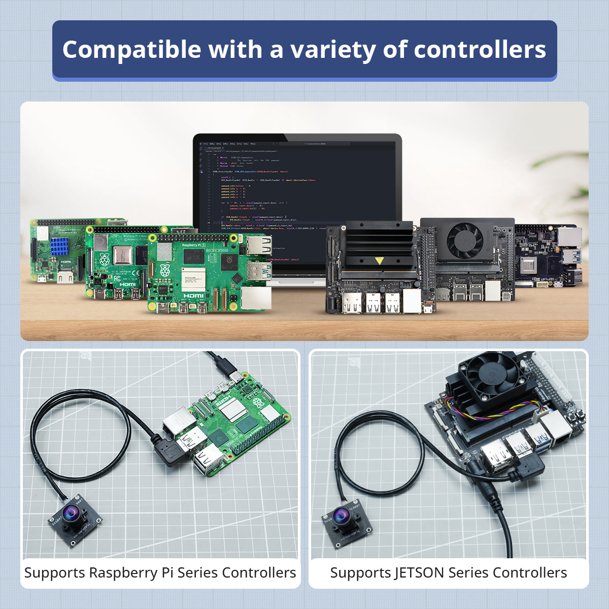 Compatible with a variety of controllers