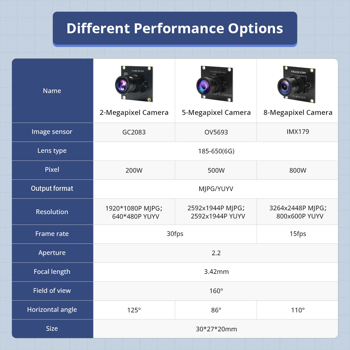 Different Performance Options