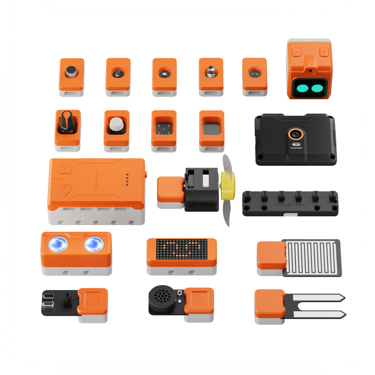 ESP32 Controller LEGO-Compatible 20-IN-1 Sensors Kit with Tutorial Smart Chat LLM AI Module, AI Voice & Camera Control
