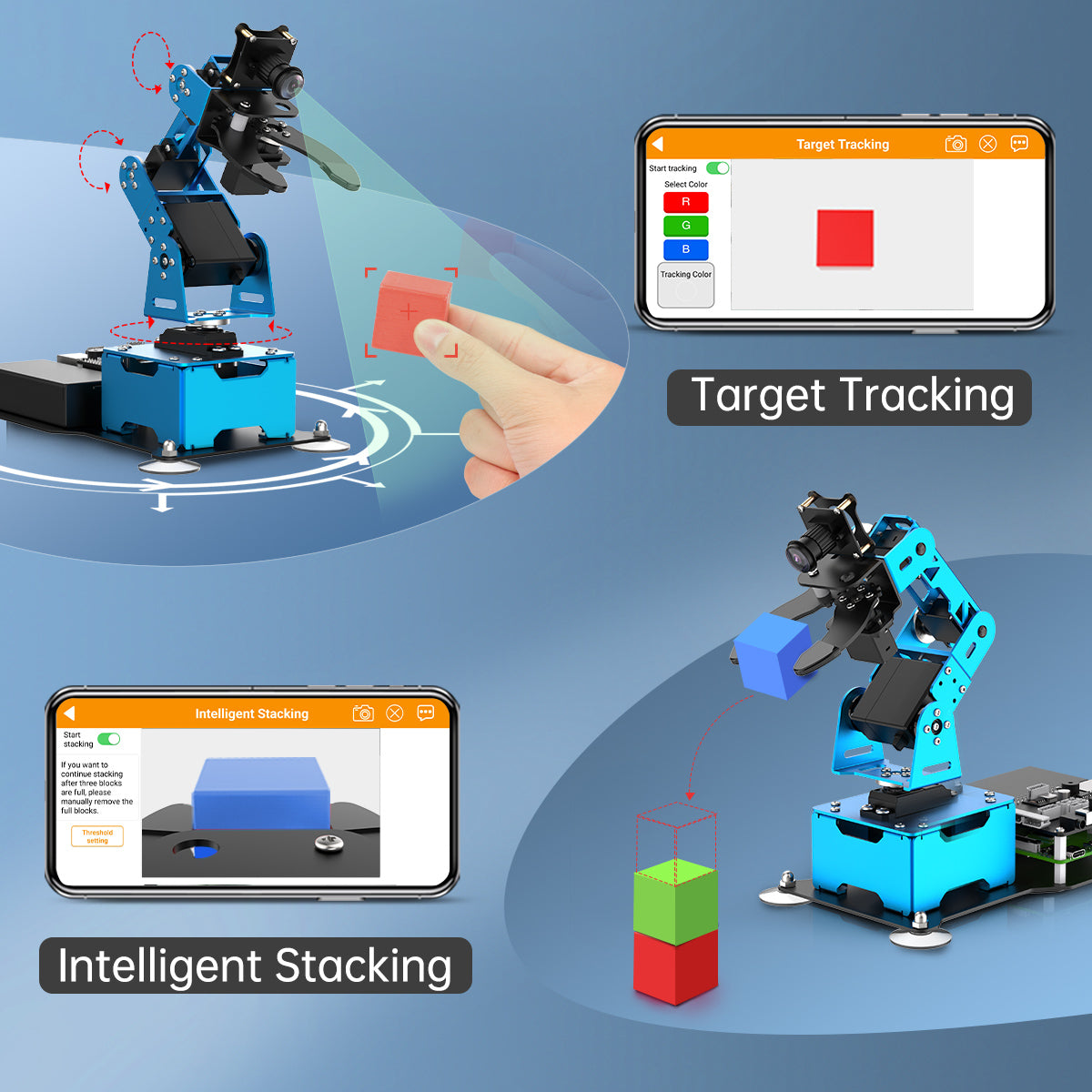 Target Tracking Intelligent Stacking