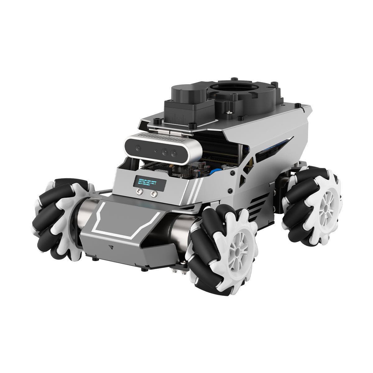 ROSOrin: Multimodal ROS2 robot with modular chassis, Jetson/RPi5, LiDAR, 3D vision, and voice for autonomous embodied AI