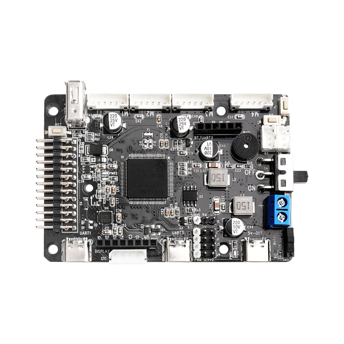 ROS Robot Control Board with STM32F407VET6 Chip, Supports 4-Channel Encoder Motor, PWM Servos, and Bus Servo Control, Compatible with JETSON, Raspberry Pi