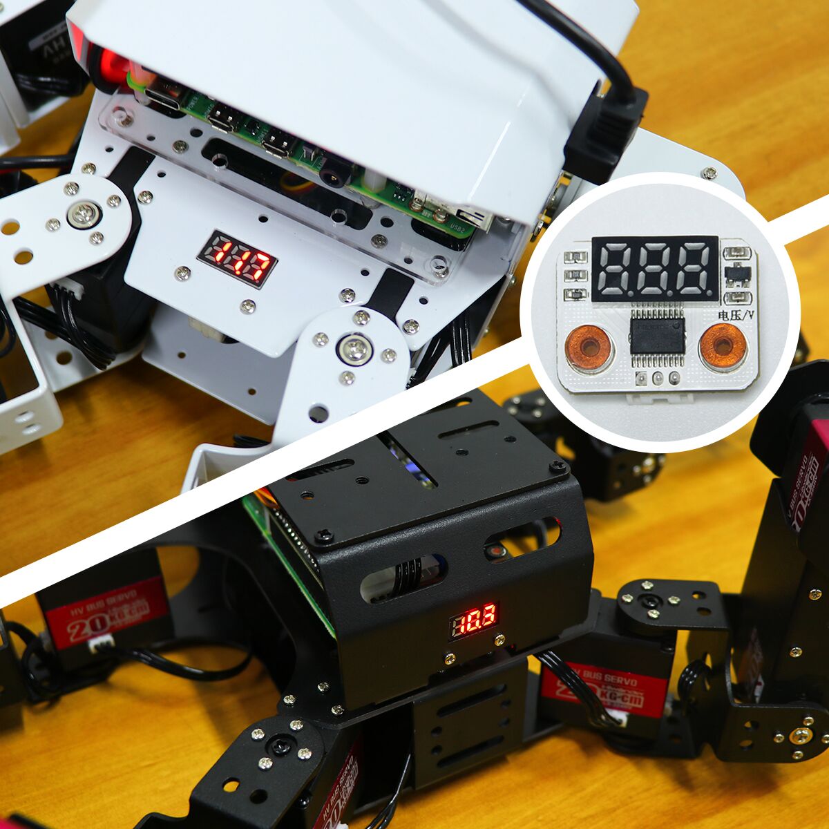 Volt Display Module Hiwonder Voltage Display Module Compatible with Hiwonder Robot
