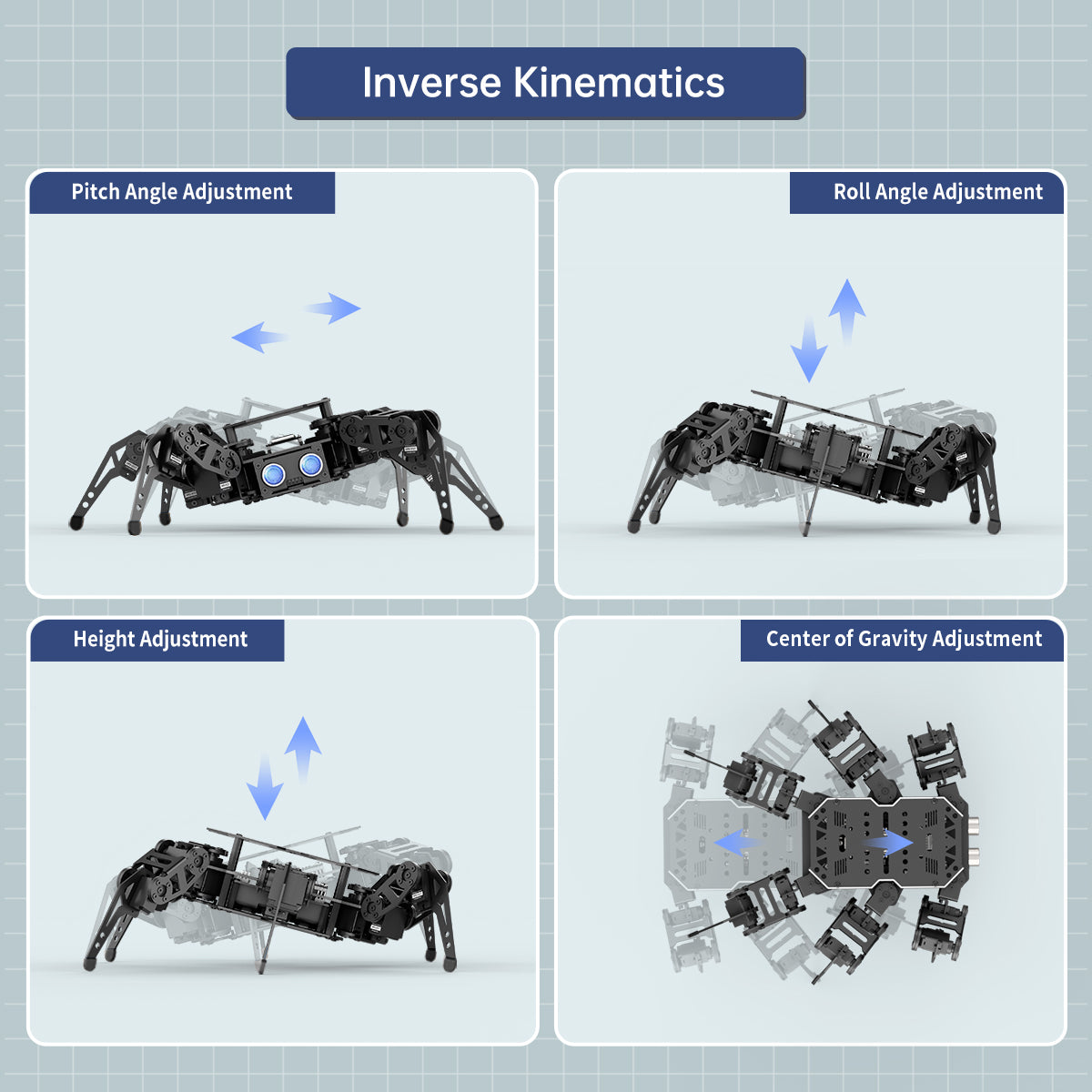 Hiwonder miniHexa AI Hexapod Robot with AI Vision & Voice Interaction, Support Arduino Programming & Sensor Expansion