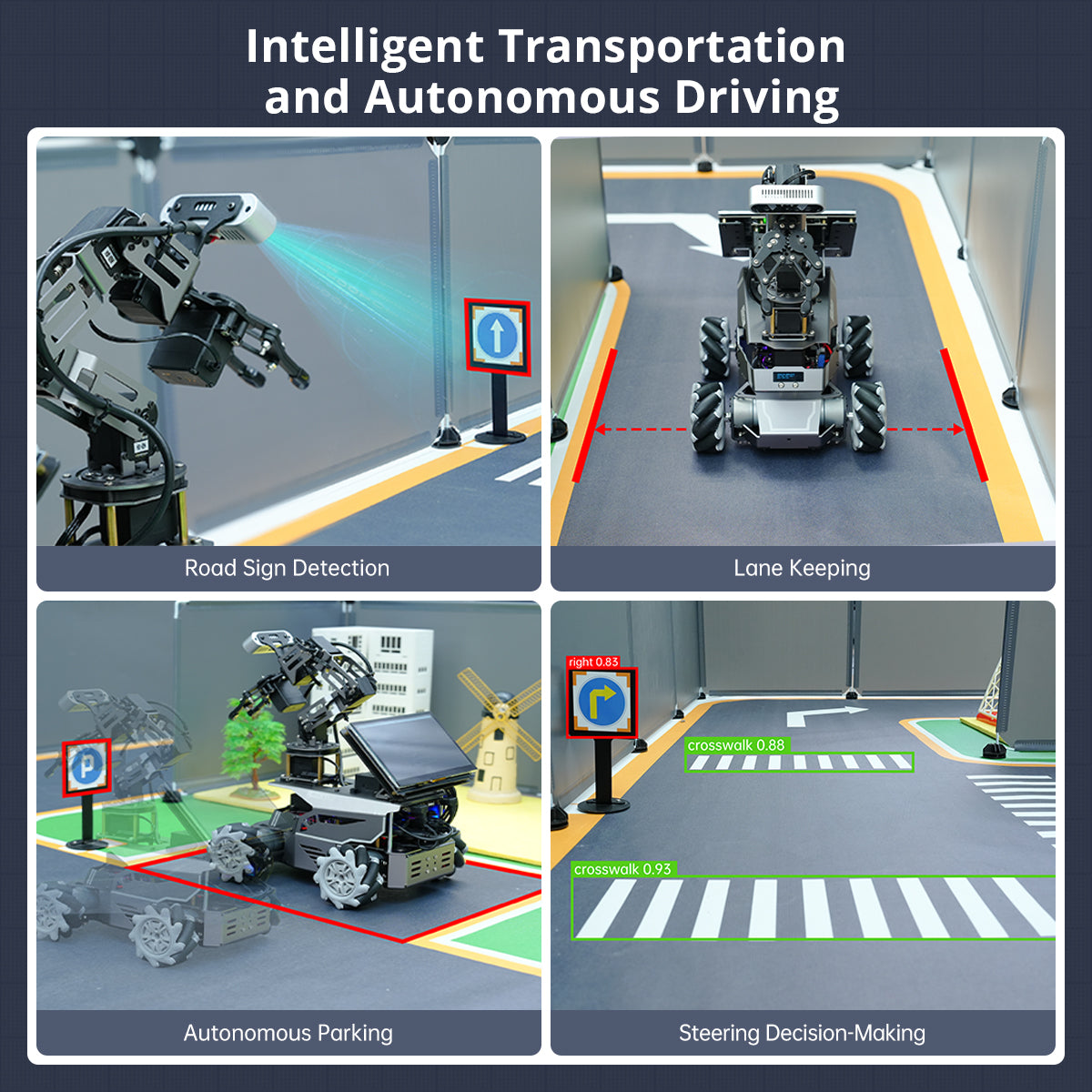 Hiwonder ROSOrin Pro ROS2 Smart Car with Jetson/Raspberry Pi, Multimodal Large AI Models & OpenClaw, 3D Vision, SLAM Mapping & Navigation, Robotic Arm