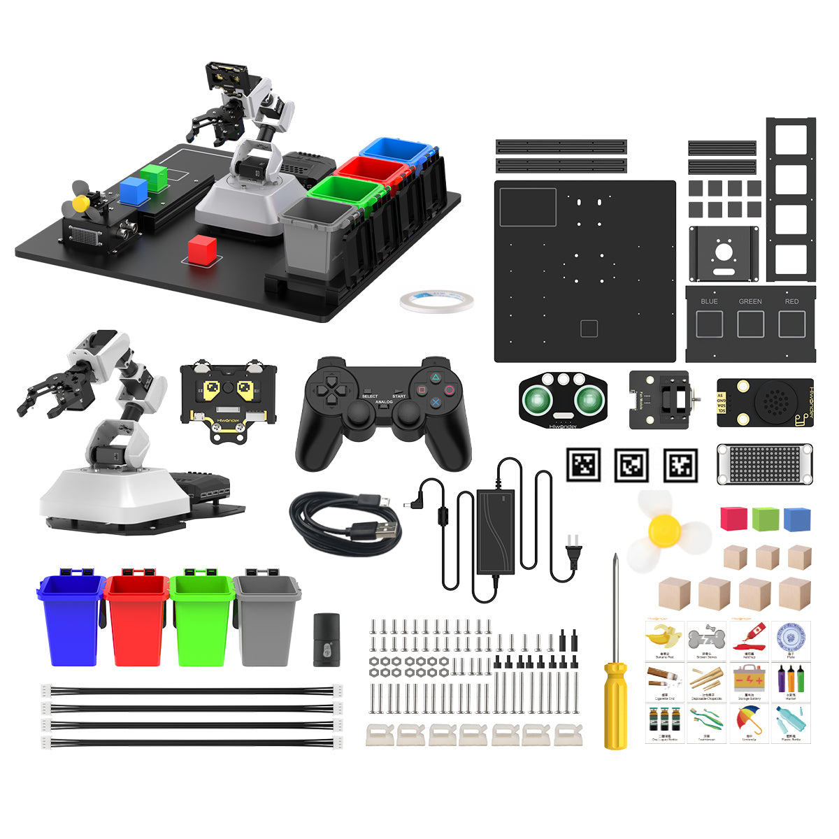 Hiwonder AiArm Vision Robot Arm Kit for Education Demonstration Support Scratch and Python
