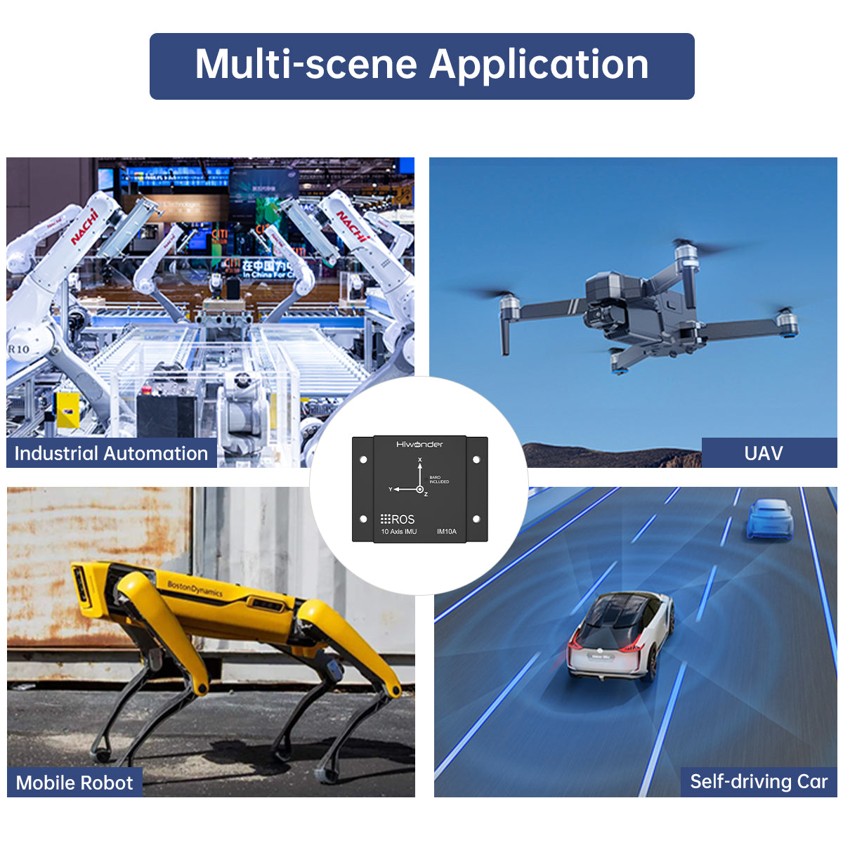 IMU Inertial Navigation Module ROS1/ROS2 Robot MEMS USB Magnetometer 10-axis ARHS Posture Sensor