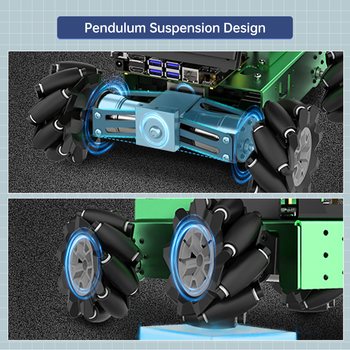 Hiwonder JetAuto AI Robot Kit – NVIDIA Jetson-Powered ROS1/ROS2 Educational Robot with multimodal AI model (ChatGPT), Voice Control, SLAM & AI Vision