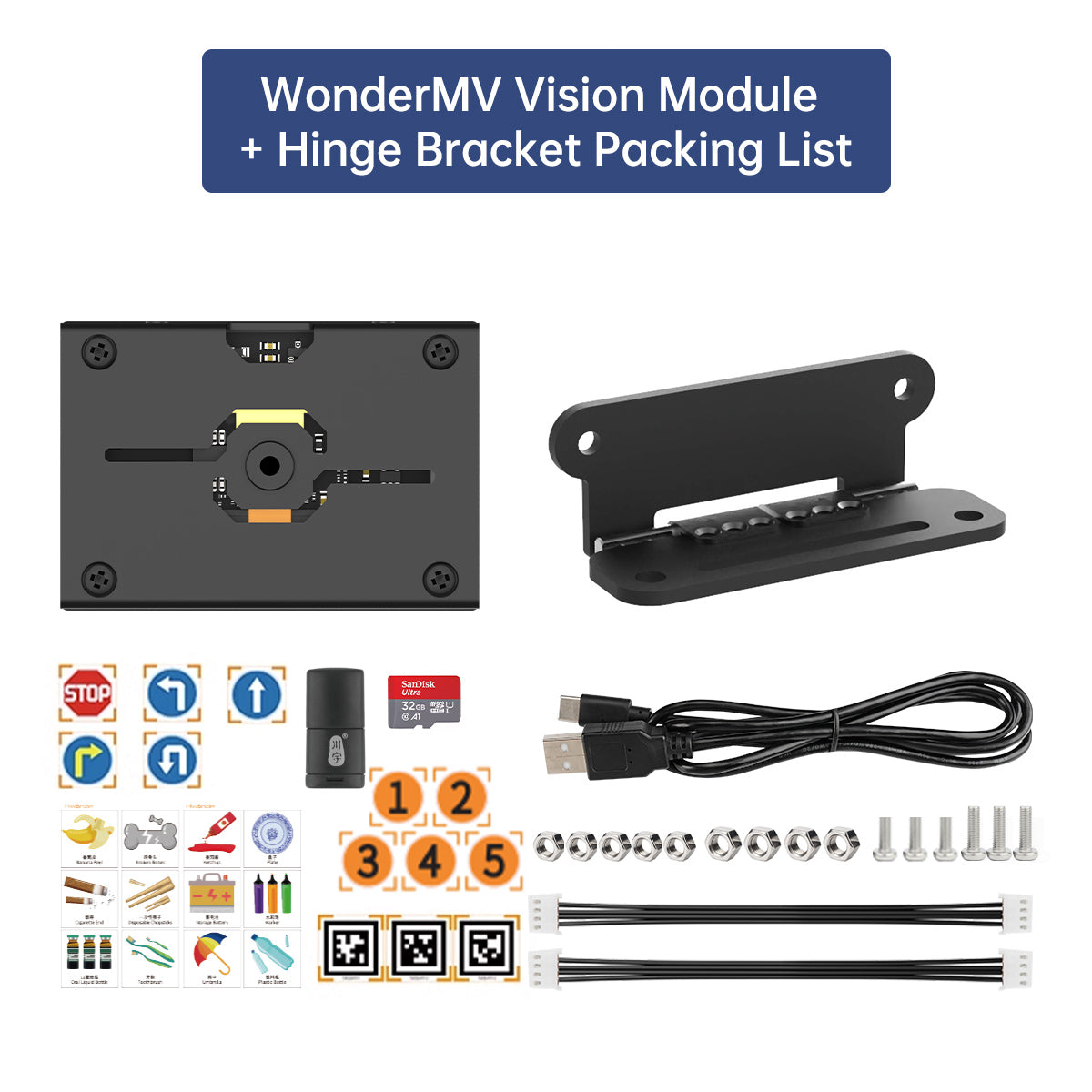 WonderMV Vision Recognition Module AI Intelligent Camera Python Development Board CanMV Sensor
