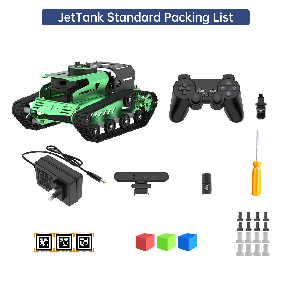 Hiwonder JetTank ROS Robot Tank Powered by Jetson Nano with Lidar Depth Camera Touch Screen, Support SLAM Mapping and Navigation