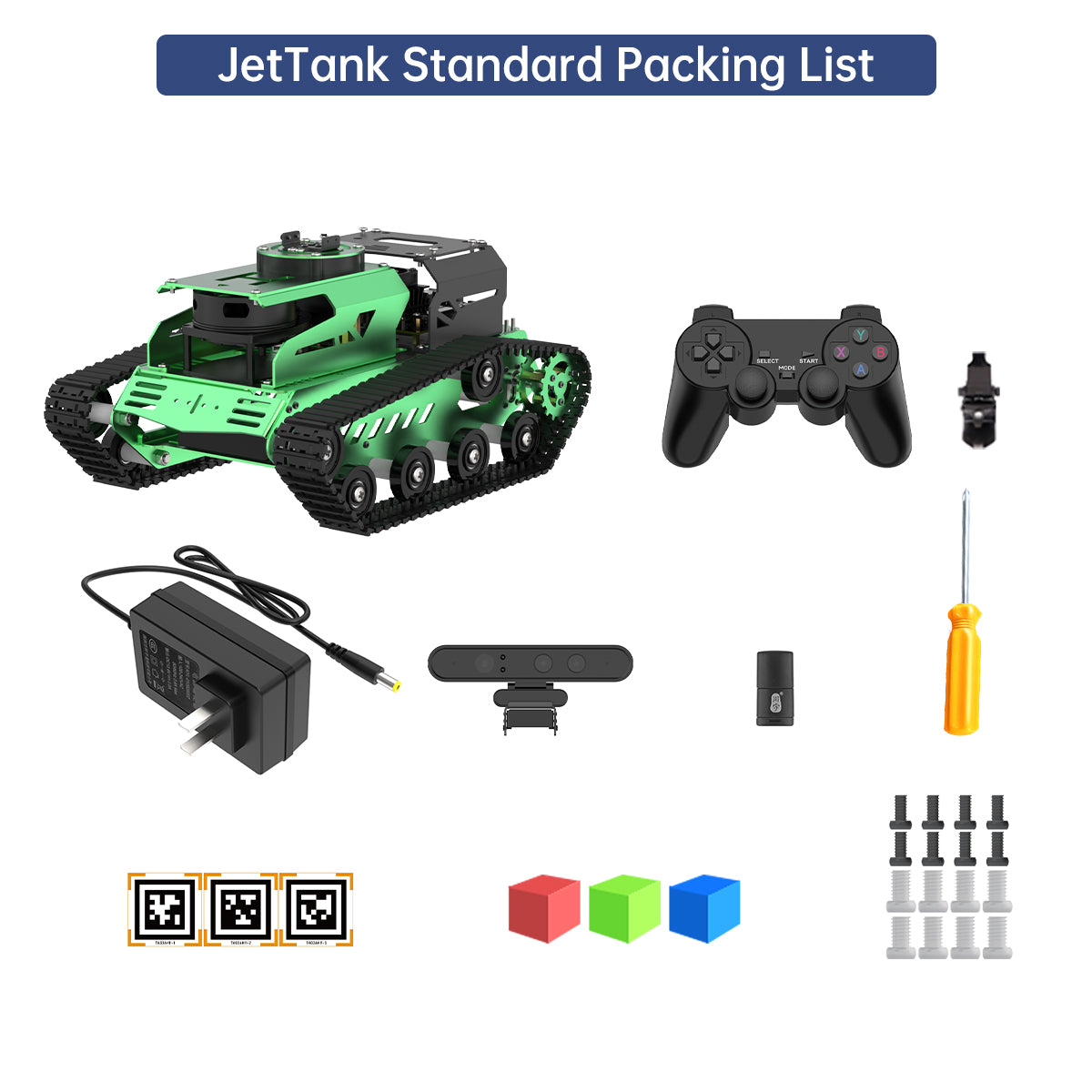 Hiwonder JetTank ROS Robot Tank Powered by Jetson Nano with Lidar Depth Camera Touch Screen, Support SLAM Mapping and Navigation