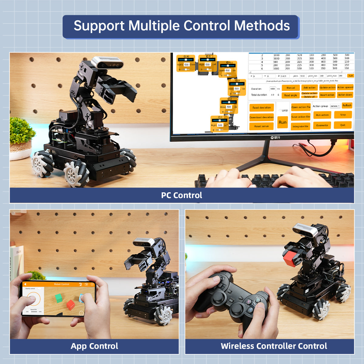 Support Multiple Control Methods