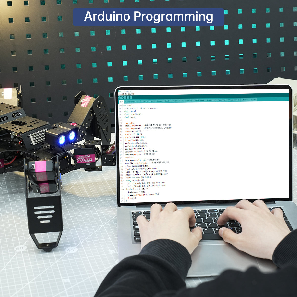 Arduino Hexapod Programming Spiderbot: Hiwonder Hexapod Programming Robot for Arduino Standard Ver