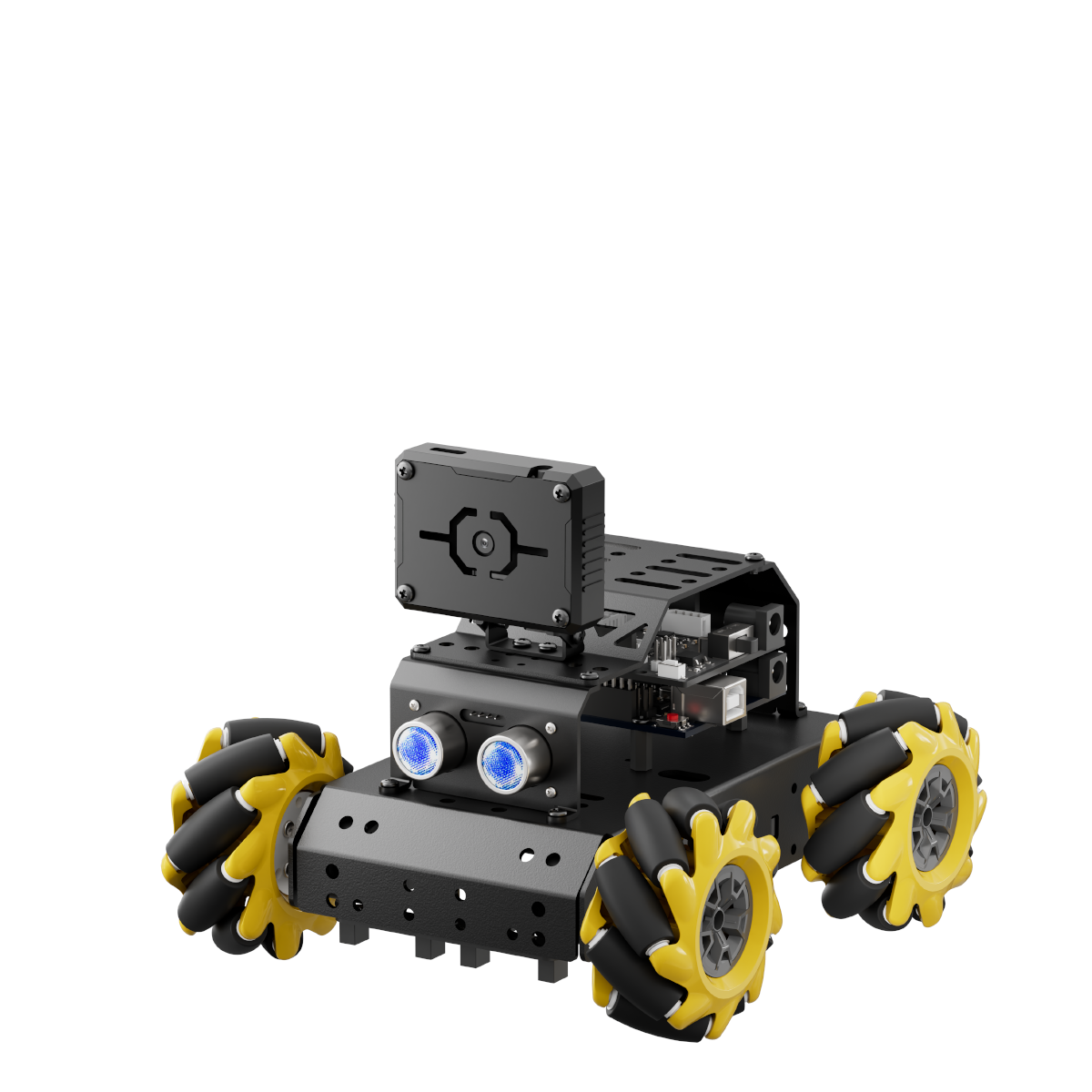 Hiwonder miniAuto AI Vision Robot Base on Arduino UNO R3 Controller with 360° Omnidirectional Mecanum Wheels, Supports Arduino Programming