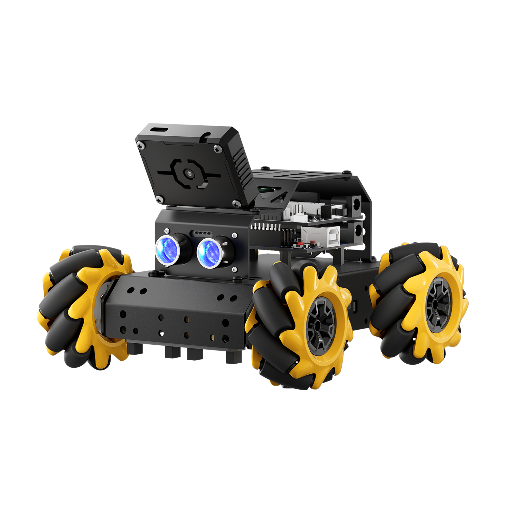 Hiwonder miniAuto AI Vision Robot Base on Arduino UNO R3 Controller with 360° Omnidirectional Mecanum Wheels, Supports Arduino Programming