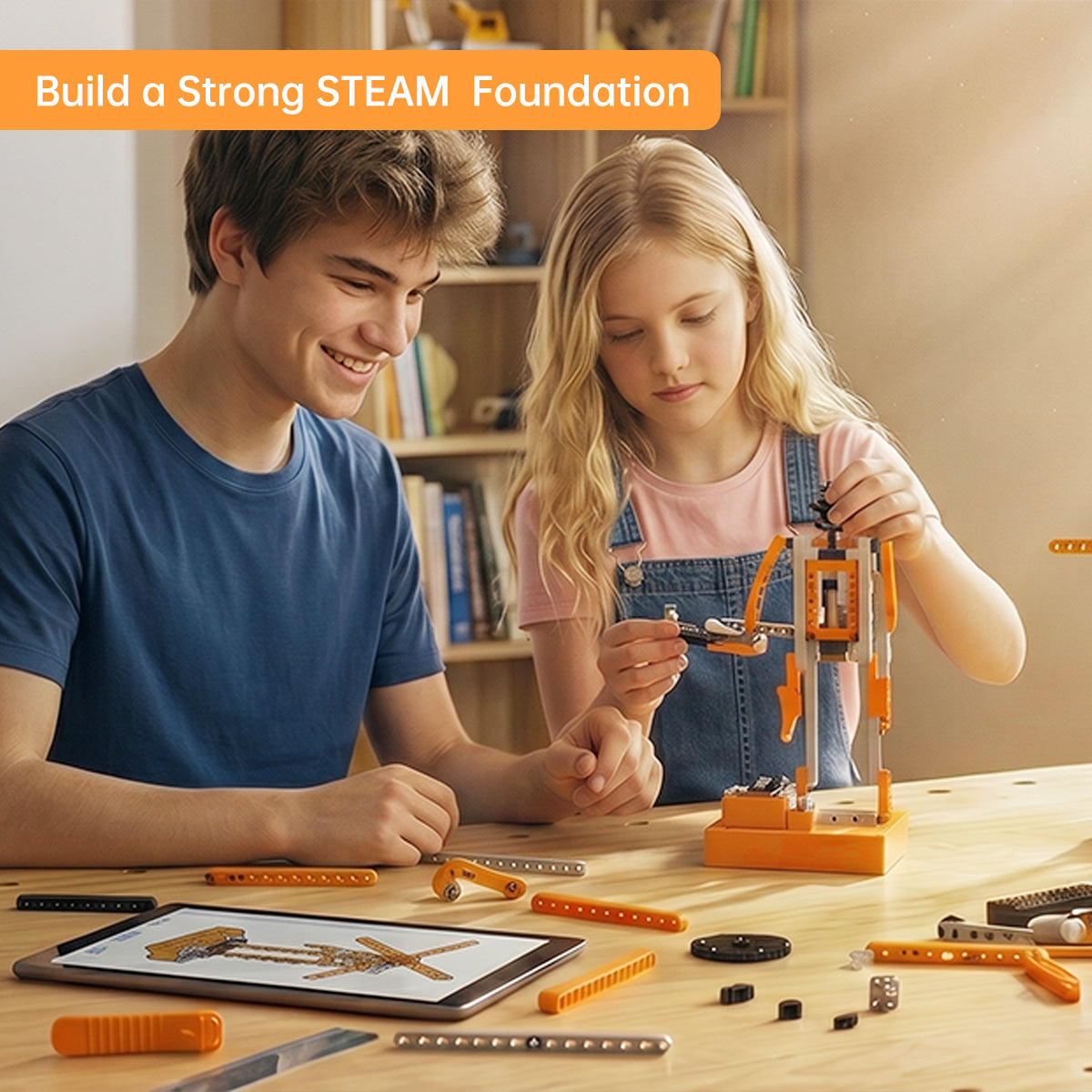 Hiwonder DaDablock Programmable Building Block Kit Powered by ESP32 with Sensor Expansion, LEGO-Compatible, Supports Scratch & Python